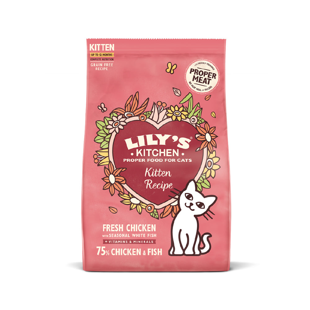 Premium Chicken & White Fish Kitten Dry Food - High Protein Grain-Free Formula for Healthy Growth | Ideal for Weaning Kittens & Daily Nutrition