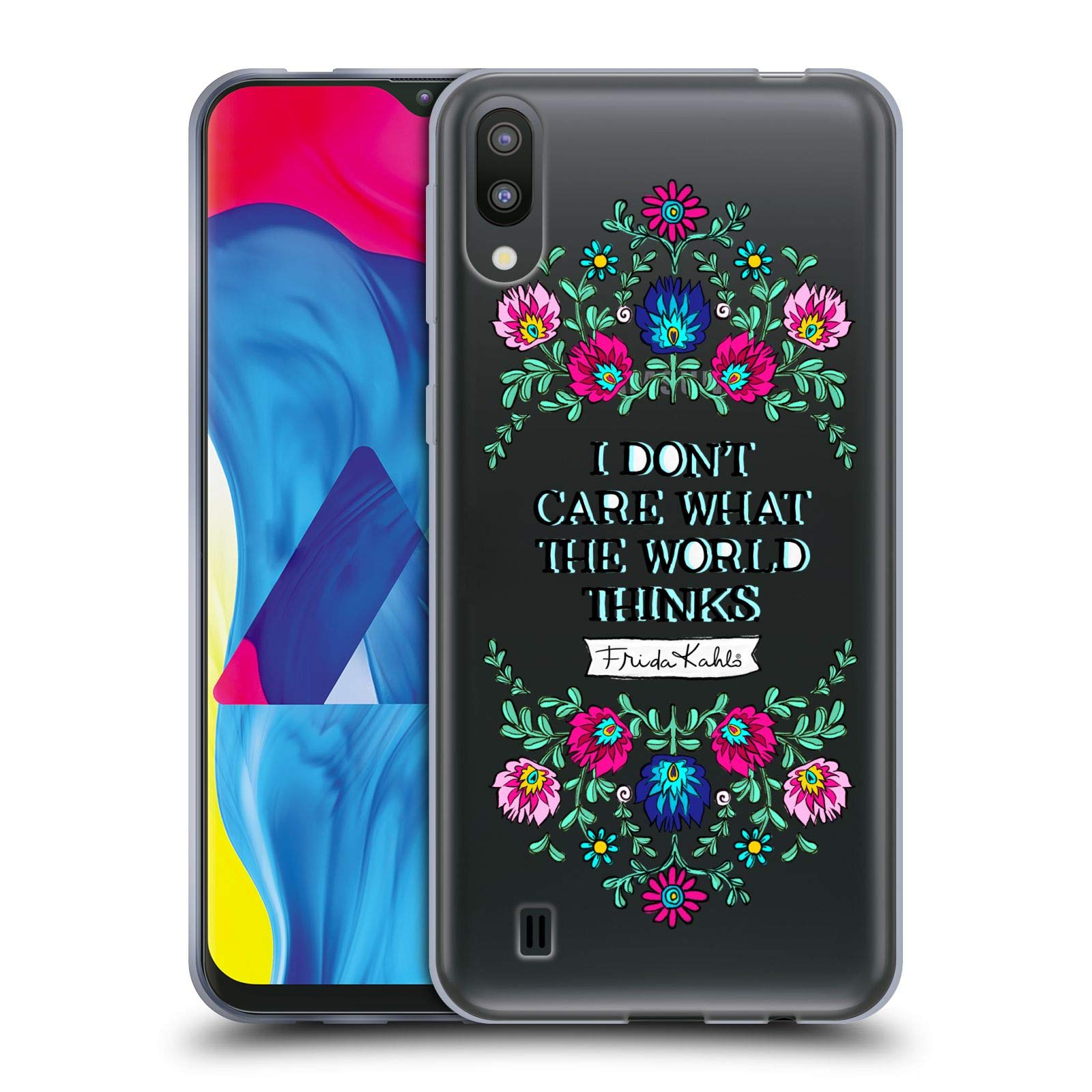 Frida Kahlo Inspired Samsung Galaxy M10 Case - Officially Licensed Art & Motivational Quotes - Durable Soft Gel Phone Cover for Women - Perfect Gift for Artists & Fans