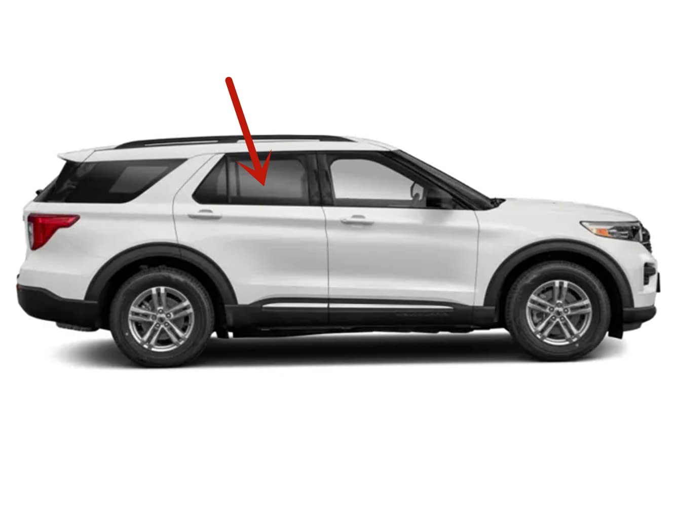 Replacement Passenger Right Side Rear Door Window Glass for Ford Explorer 2020-2023 Models - Perfect Fit for Door Repair & Auto Glass Replacement