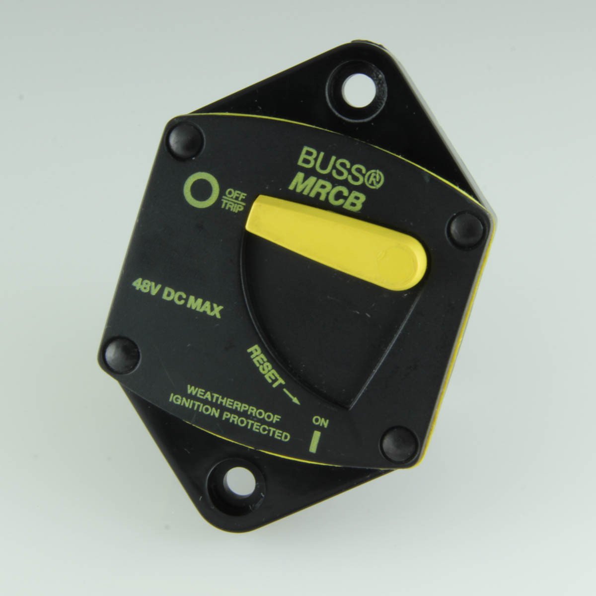 60 Amp Corrosive-Environment Panel-Mount Circuit Breaker - 1 Pack - Heavy Duty Electrical Protection for Marine, Industrial & Harsh Outdoor Applications