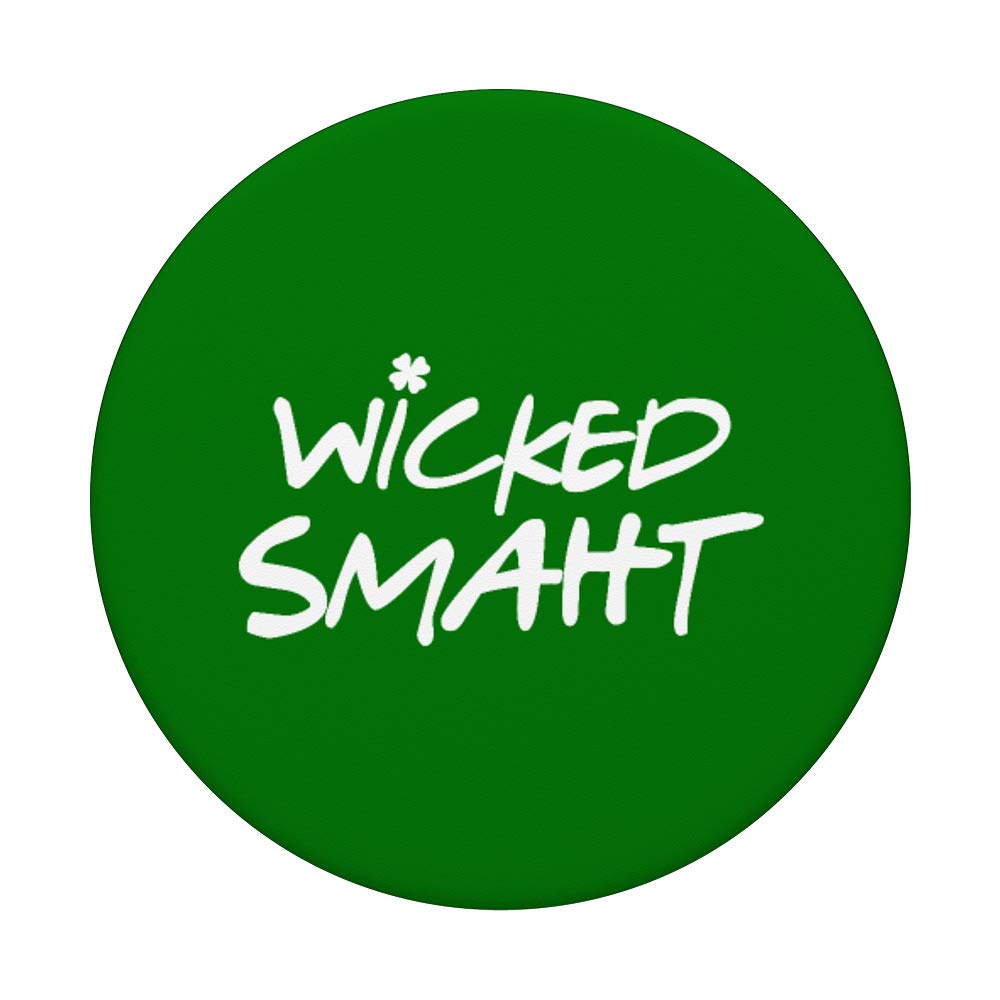 Boston For Life Wicked Smaht Southie Wicked Smart PopSockets Swappable PopGrip - Phone Grip Stand for iPhone, Samsung & Smartphones - Perfect for Selfies, Gaming & Daily Use