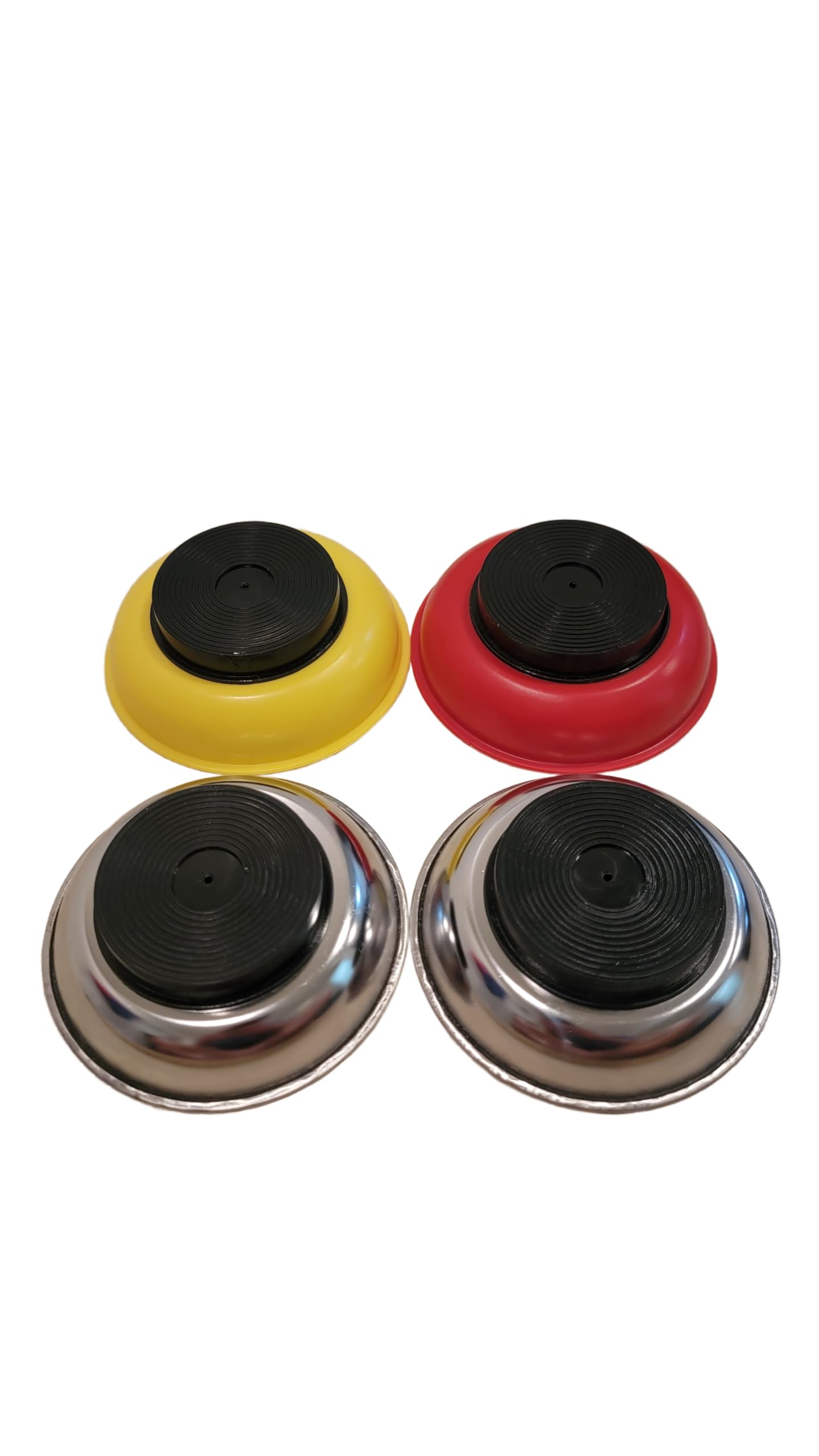 4-Piece Heavy Duty Magnetic Parts Tray - Strong Hold for Screws, Nuts, Bolts & Washers - Perfect for Mechanics, DIY Projects & Workshop Organization