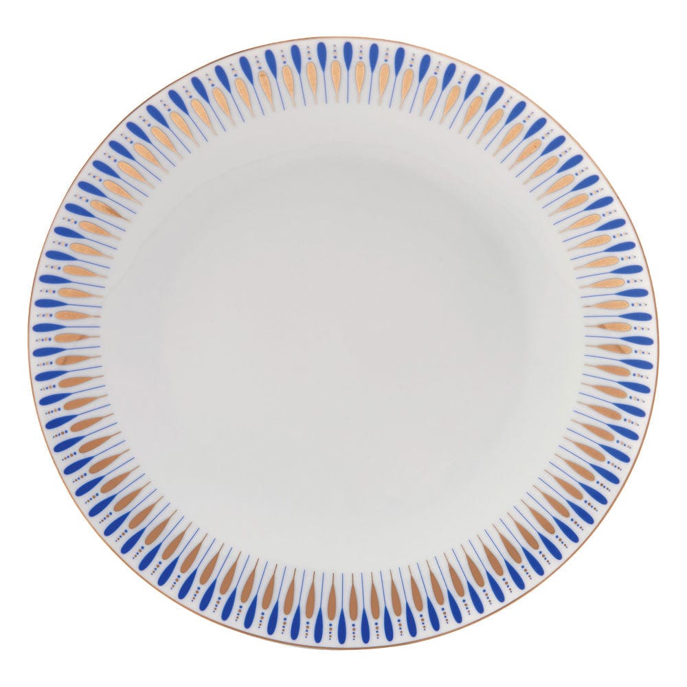 Starburst Blue 32-Piece Dinnerware Set - Service for 8 People - Elegant Dinner Plates, Salad Plates, Bowls & Mugs - Perfect for Family Dinners, Parties & Holiday Gatherings