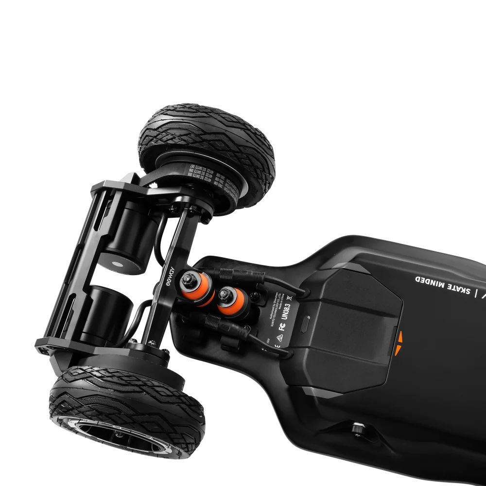 Exway Atlas Pro 4WD All-Terrain Electric Skateboard - 37 MPH Top Speed, 21 Mile Range, Belt Drive System - Perfect for Off-Road Adventures, Commuting & Extreme Sports