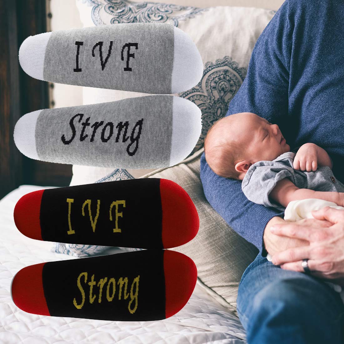 IVF Pregnancy Gift Socks - Comfortable & Supportive Socks for IVF Moms, Infertility Warrior Socks, Perfect New Mom Gift - Ideal for IVF Transfer, Hospital Visits & Relaxing at Home