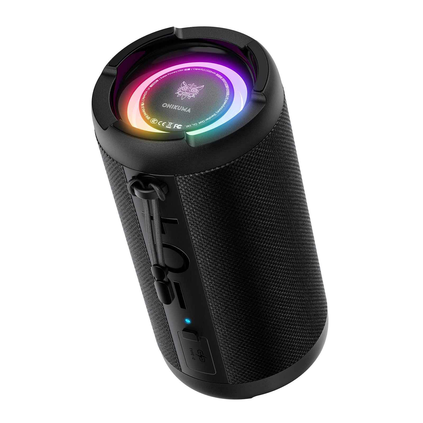 ONIKUMA L20 RGB Outdoor Bluetooth Speaker - IPX7 Waterproof, Dual Pairing, 30W HD Sound for Home Theater, TV, PC Gaming, Pool Parties & Camping