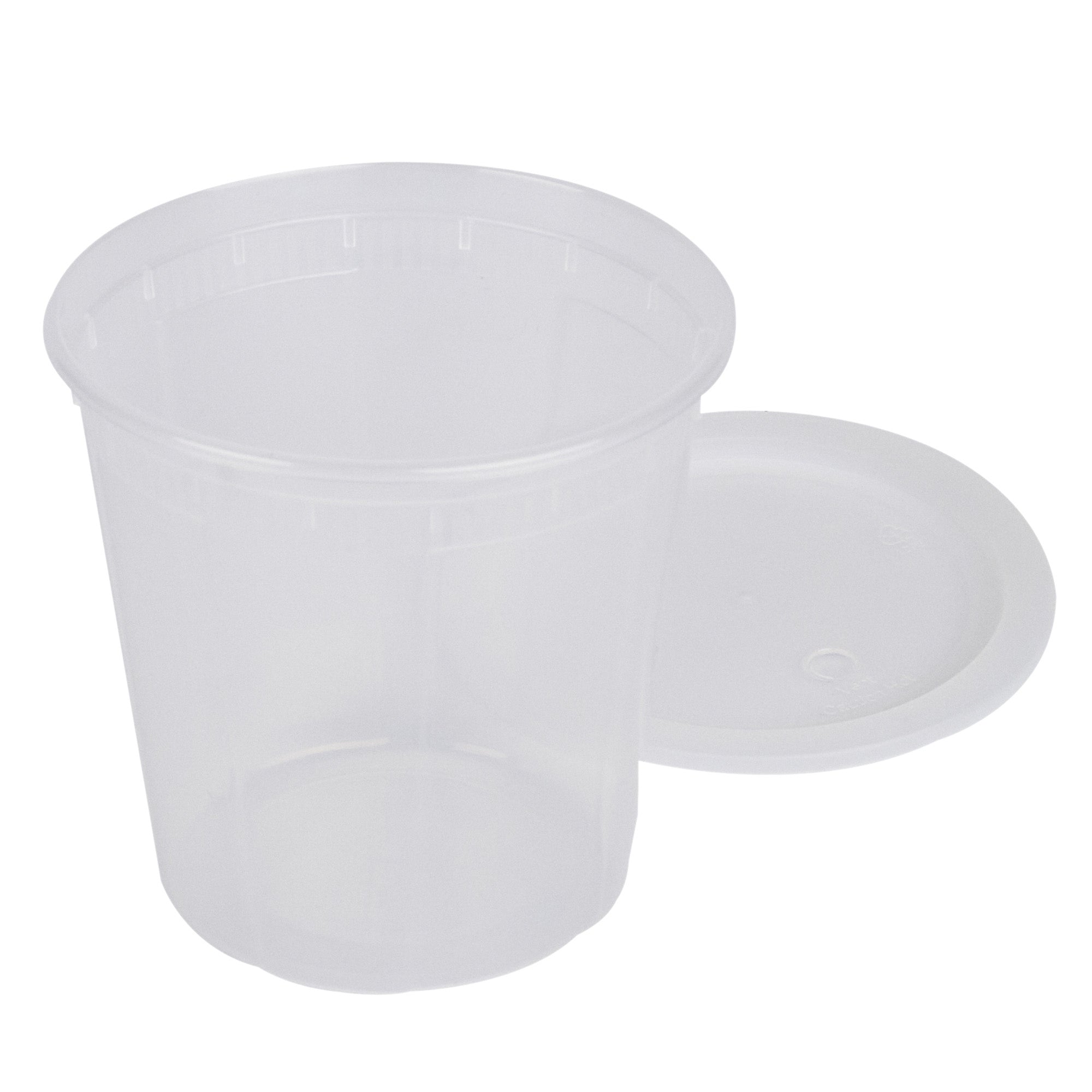 32 oz Round Clear Plastic Soup Containers with Lids - 50 Pack, Microwave Safe & Leak Proof Food Storage Containers for Takeout, Meal Prep, Catering & Leftovers (5