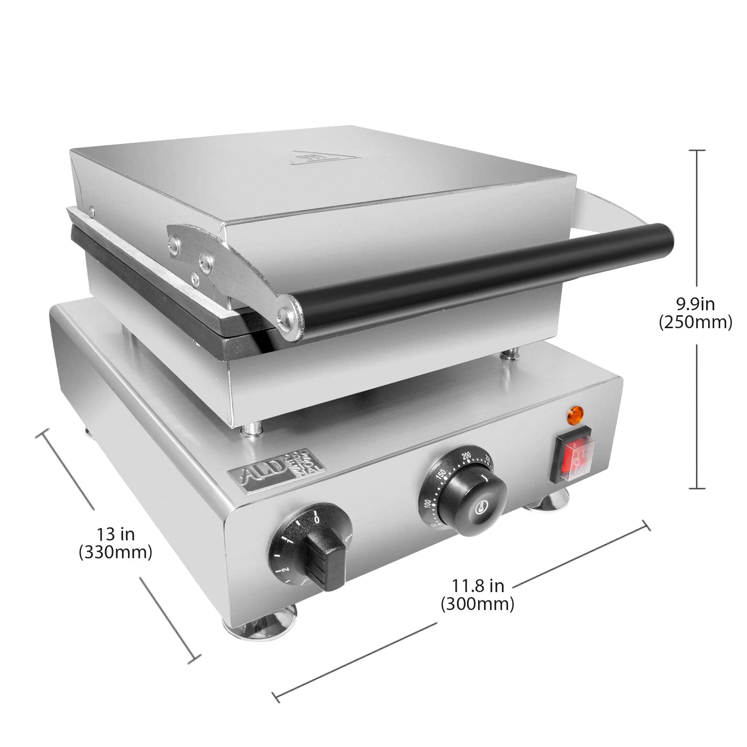 ALDKitchen Waffle Stick Maker - Nonstick Electric Waffle Iron for 5 Flat Sticks | Perfect for Breakfast, Snacks & Parties | Easy to Clean & Portable for Home, Camping & Gifts