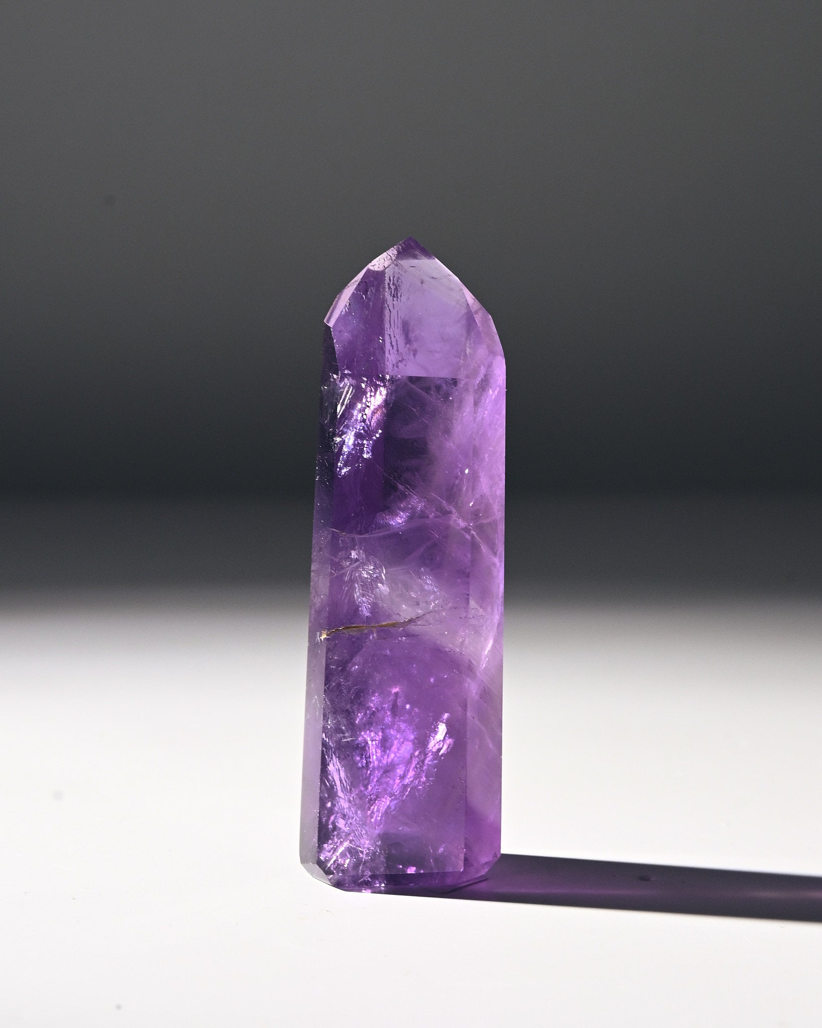 Natural Amethyst Phantom Tower Crystal - 2.5 Inch Healing Stone for Meditation, Reiki, and Home Decor | Spiritual Gift & Energy Cleansing Tool