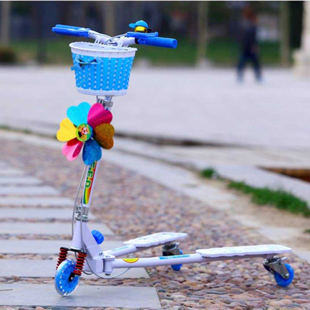 BESPORTBLE Pink Kids Bicycle Basket with Bowknot - Front Bike Basket for Girls & Boys - Durable Bike Accessories for School, Picnic & Outdoor Riding