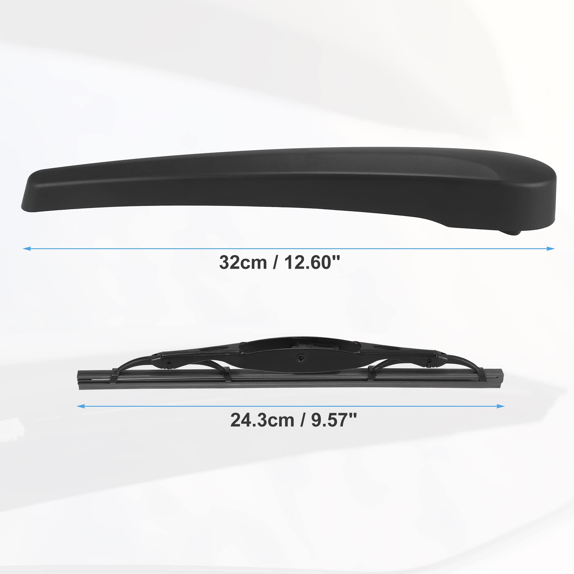 ACROPIX Rear Windshield Wiper Blade Arm Assembly Replacement for Buick Encore 2013-2022 - 2 Pack Black Wiper Blades - Perfect for Rainy Weather and Winter Driving