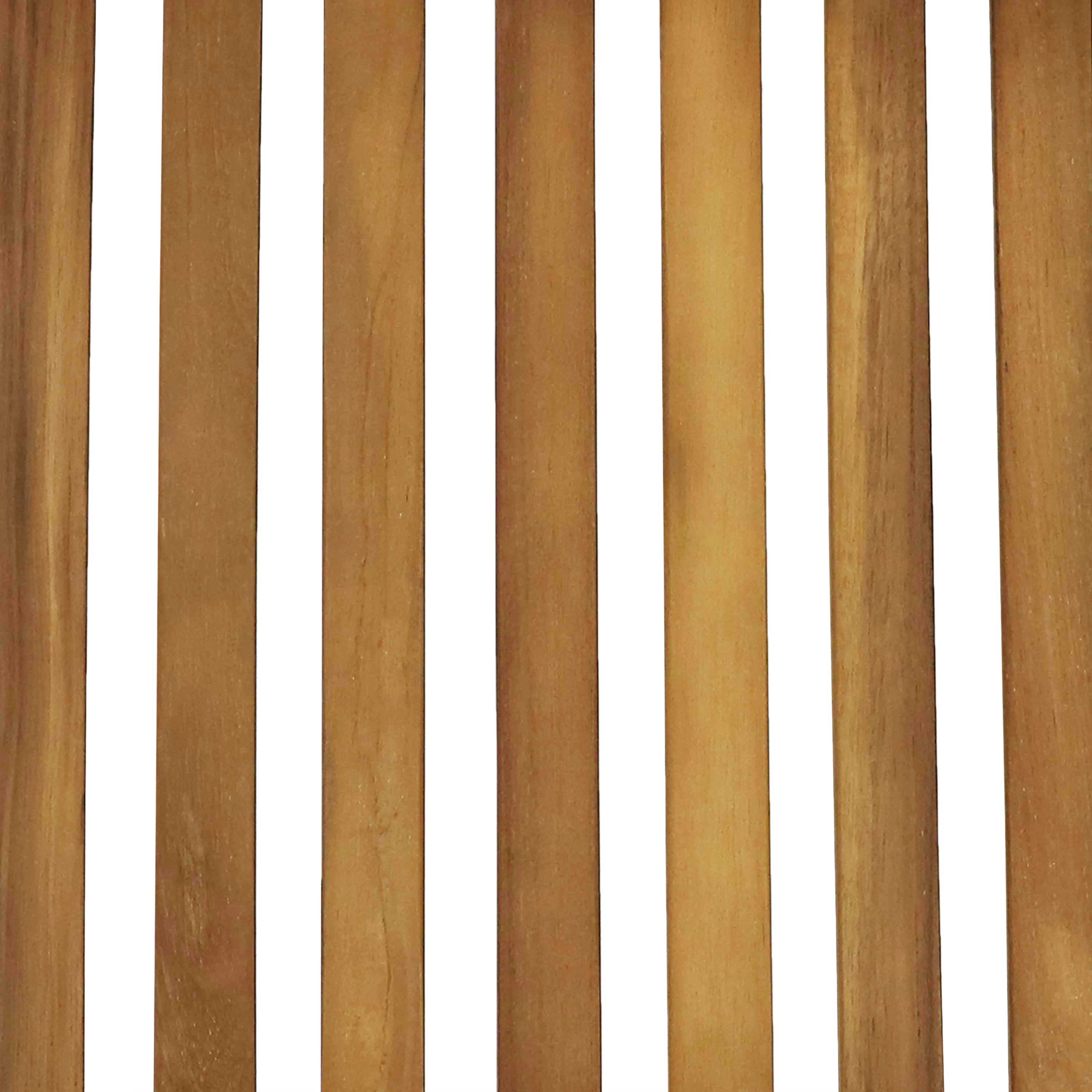 Sunnydaze Nantasket Teak Outdoor Folding Patio Chairs with Slat Back - Set of 2 - Perfect for Poolside, Garden, Deck, and Backyard Relaxation