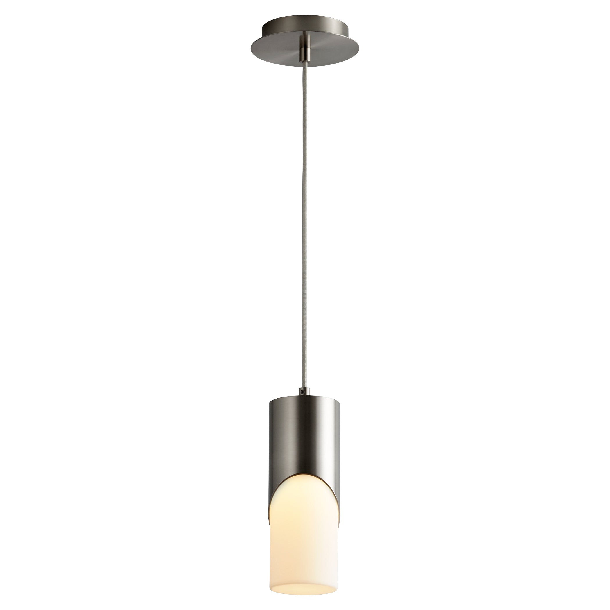 Oxygen Ellipse 3 677 224 Pendant Light Fixture in Satin Nickel Finish - Perfect for Modern Living Room, Bedroom, and Dining Room Lighting