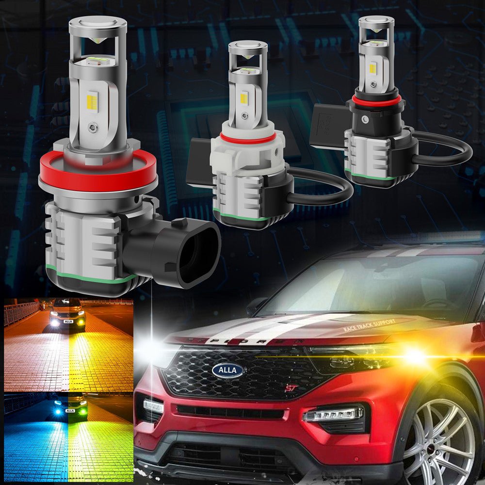 H10 9145 LED Switchback 9140 Fog Light Bulbs - Super Bright White/Yellow/Blue Color Changing for Cars, Trucks, SUVs | Perfect for Off-Roading, Night Driving & Enhanced Visibility