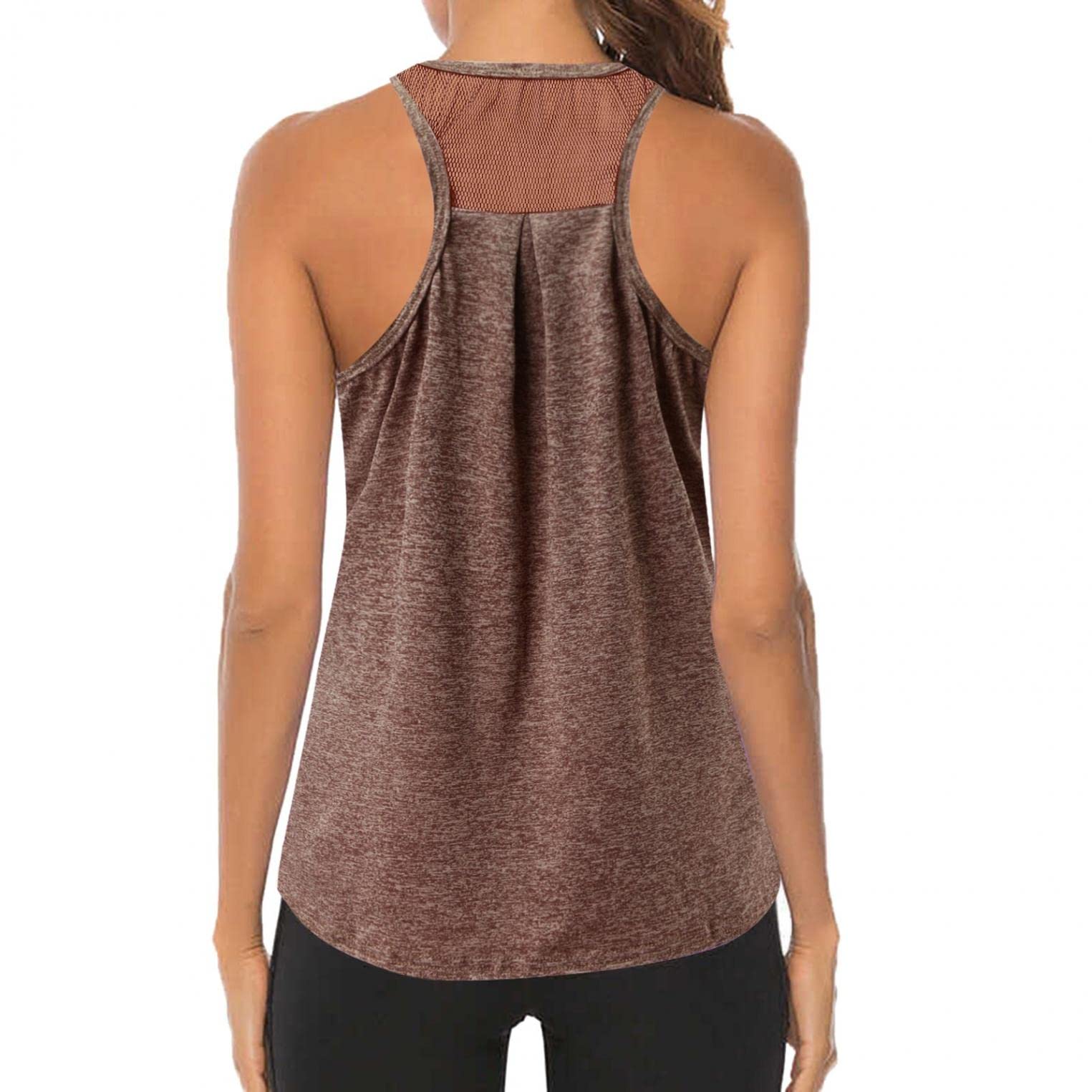 Women's Workout Tank Tops - Sleeveless Gym Shirts for Yoga, Running & Fitness - Breathable Exercise Tees for Women - Perfect for Gym, Yoga Class & Outdoor Workouts