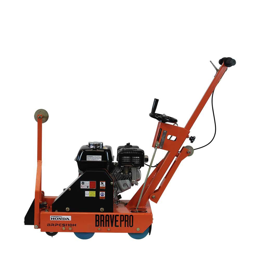 Brave Green 10-Inch Concrete Saw with Honda GX200 Engine - Perfect for Construction, Demolition & DIY Projects