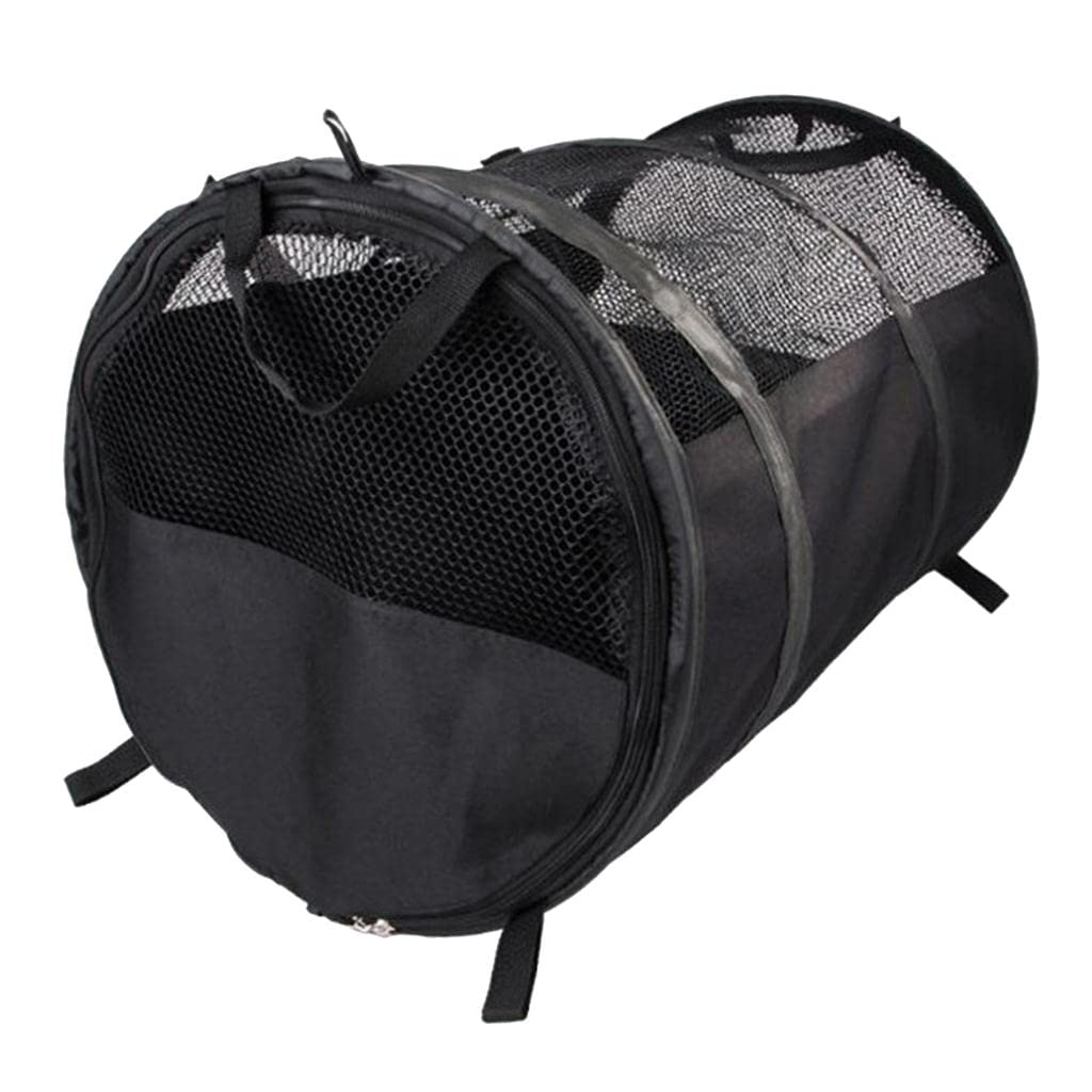 Enakshi Foldable Pet Dog Carrier Bag for Car Travel - Soft, Lightweight & Portable Black (Large) | Pet Supplies | Dog Carriers & Totes | Perfect for Road Trips, Vet Visits & Outdoor Adventures