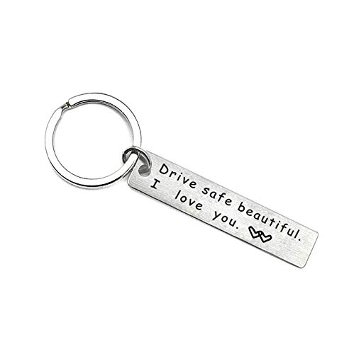 Drive Safe Keychain for Women - Beautiful Car Keychain Gift for Girlfriend, Wife, Daughter, Sister, Aunt, Niece - Perfect for Valentine's Day, Birthday, Christmas - Thoughtful Driving Gift for Safe Travels & Daily Commute
