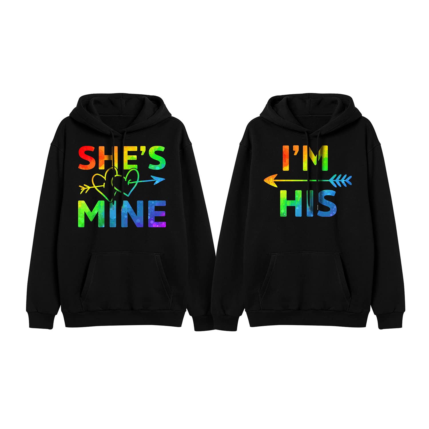 King & Queen Matching Hoodies for Couples - Valentine's Day Gifts, Cute Couple Outfits for Teens - Perfect for Anniversaries, Date Nights and Romantic Getaways