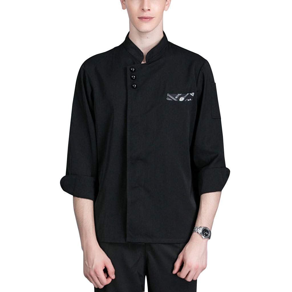 Professional Unisex Chef Jacket - Long Sleeve Cooking Uniform for Men & Women - Customizable Classic Kitchen Apparel - Perfect for Restaurants, Culinary Schools & Home Cooking