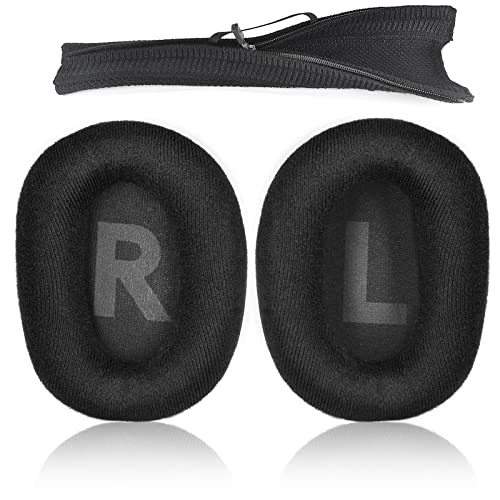 Flannel earpads+Knitting headband