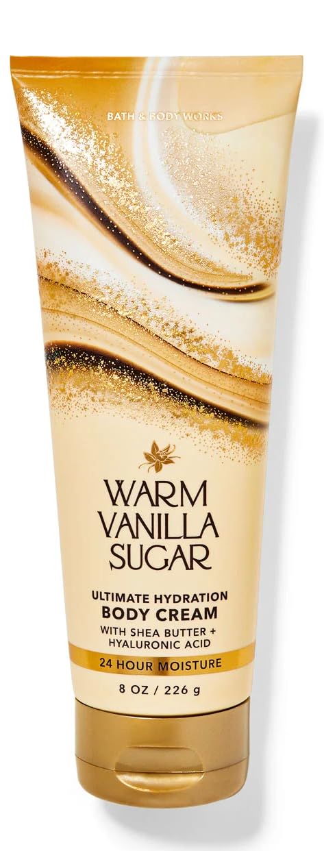 Bath & Body Works Warm Vanilla Sugar Gift Set - Full Size Fragrance Mist, Body Wash, Body Cream & Lotion | Sweet Vanilla Scented Body Care for Women, Gifts for Her, Birthday & Holiday Present