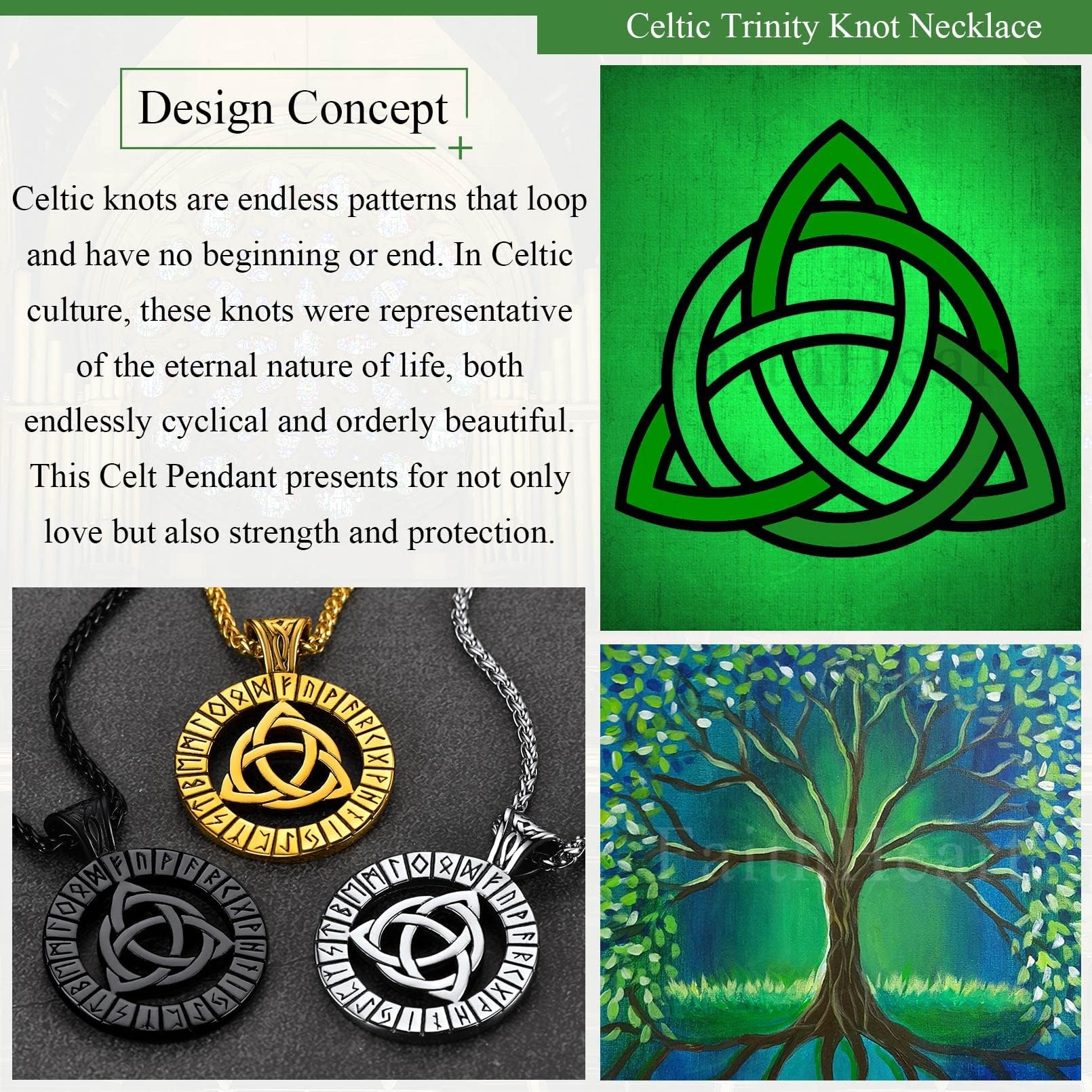 FaithHeart Viking Medal Necklace for Men - Stainless Steel Norse Mythology Pendant with Gift Box | Viking Jewelry for Men, Norse Warrior Necklace, Perfect for Cosplay, Gifts & Viking Enthusiasts