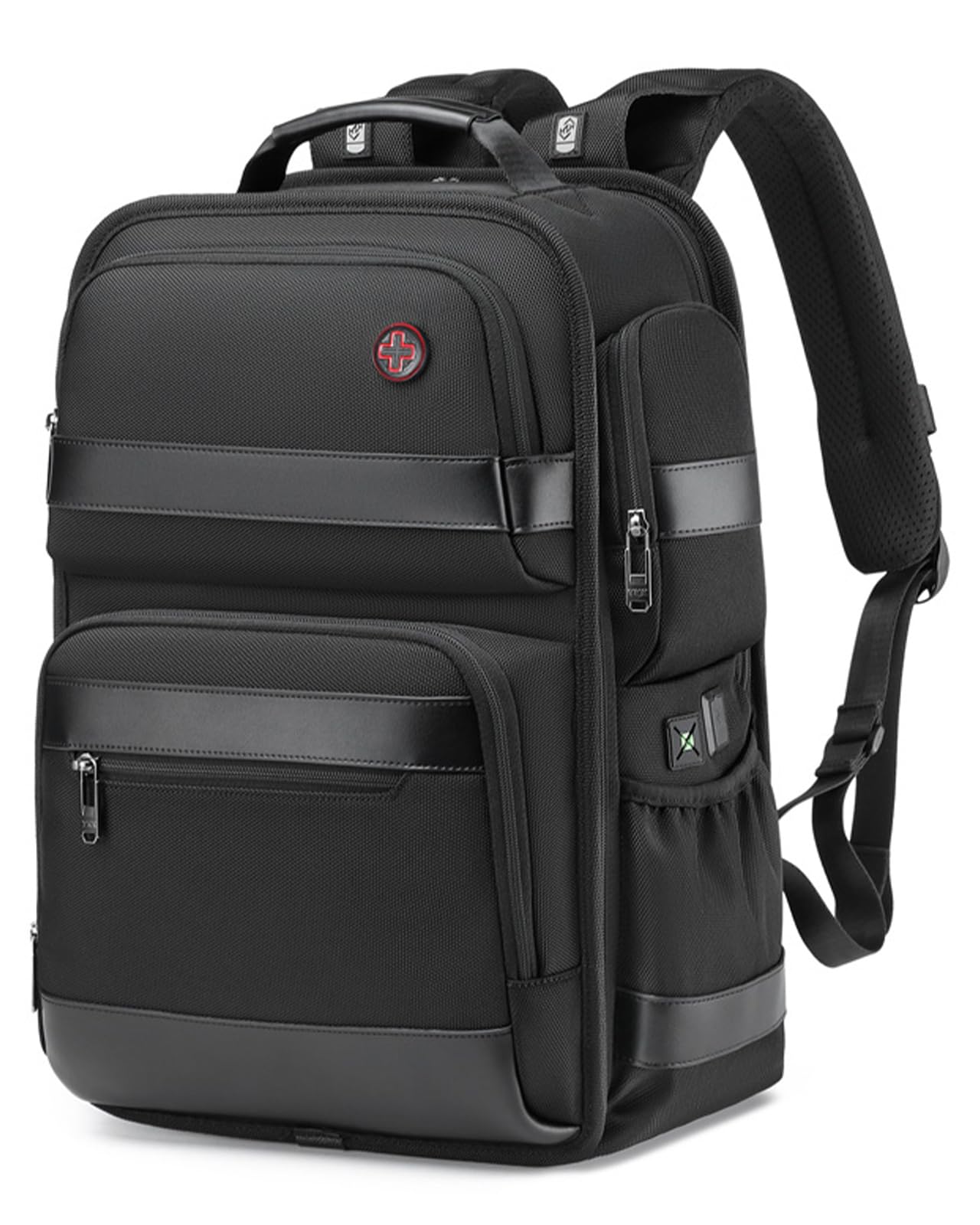 **CROSSGEAR 16 Inch Business Laptop Backpack for Men - Water Resistant USB Charging Travel Backpack, Airplane Carry-On & Office Commuter Daypack - Perfect for Work, Travel & Daily Use**