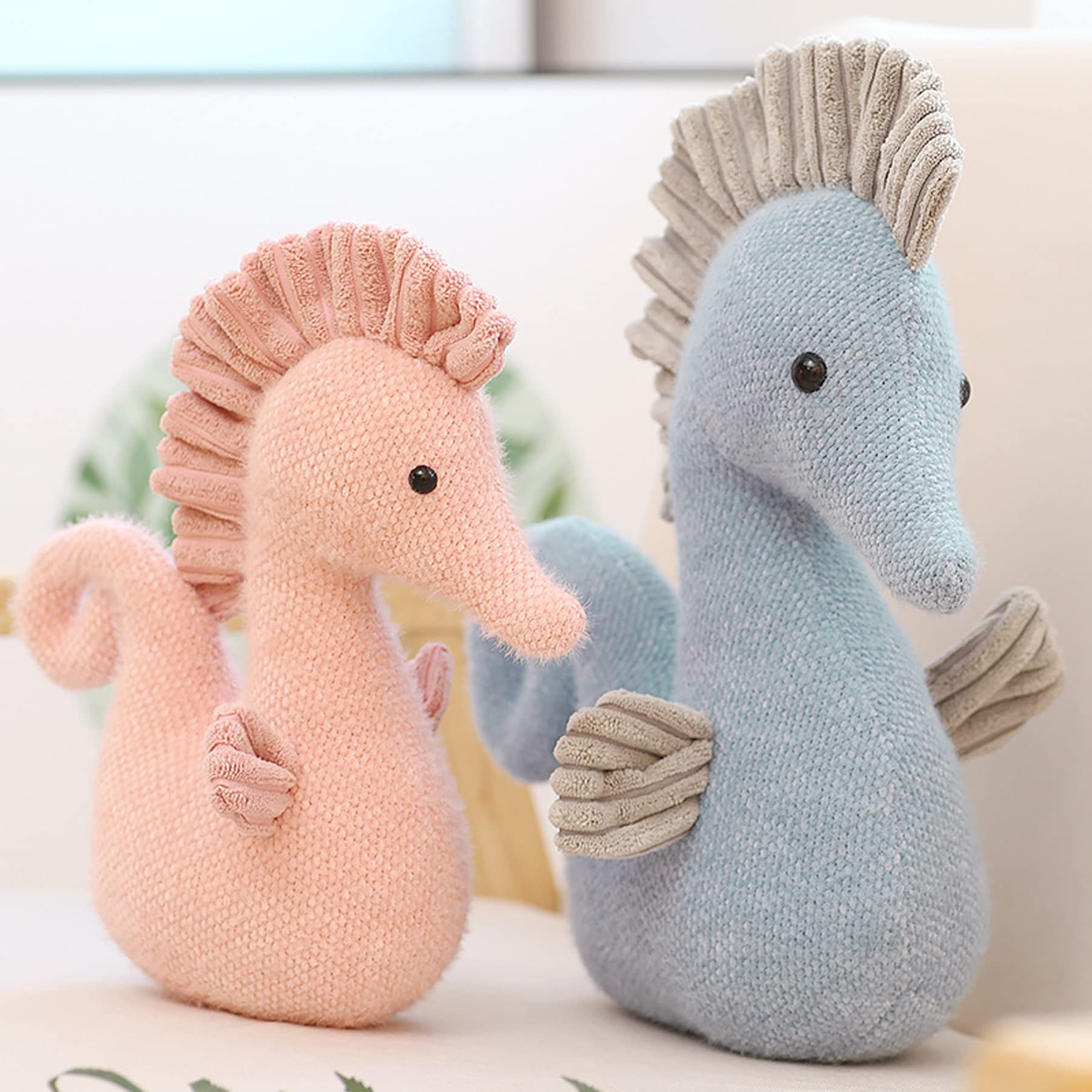Soft Pink Stuffed Sea Horse Plush Toy - 8.6 Inch Cuddly Seahorse Doll for Kids, Boys & Girls | Perfect for Bedroom Decor, Birthday Gifts & Ocean-Themed Nursery (Pink)