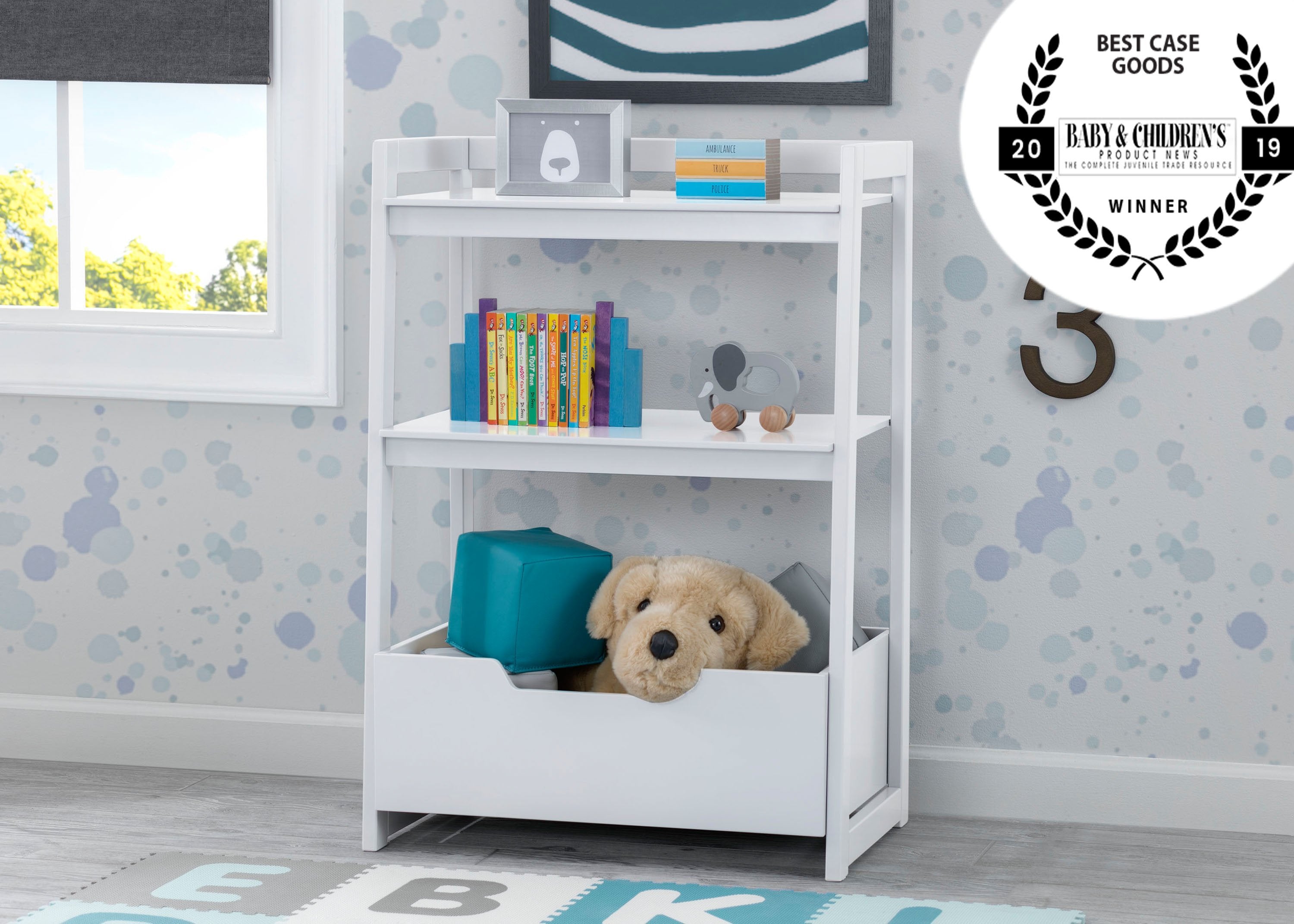 Small Ladder Shelf - 3-Tier Wooden Storage Shelf for Home Decor, Bathroom & Bedroom Organization - Perfect for Books, Plants & Decorative Items