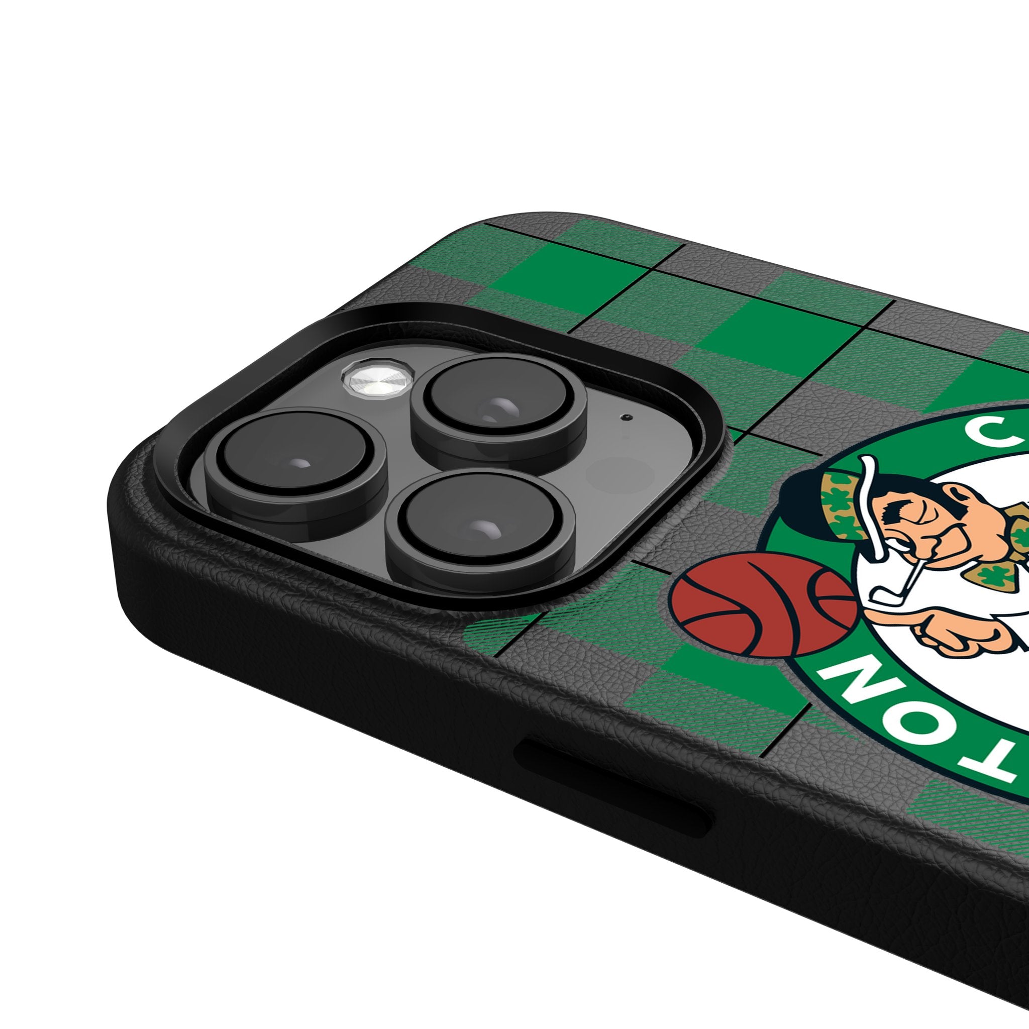 Boston Celtics Plaid MagSafe Compatible Case for iPhone 14/13/12 Pro Max - Durable Protective Cover for Basketball Fans & Celtics Supporters - Perfect for Game Day & Everyday Use