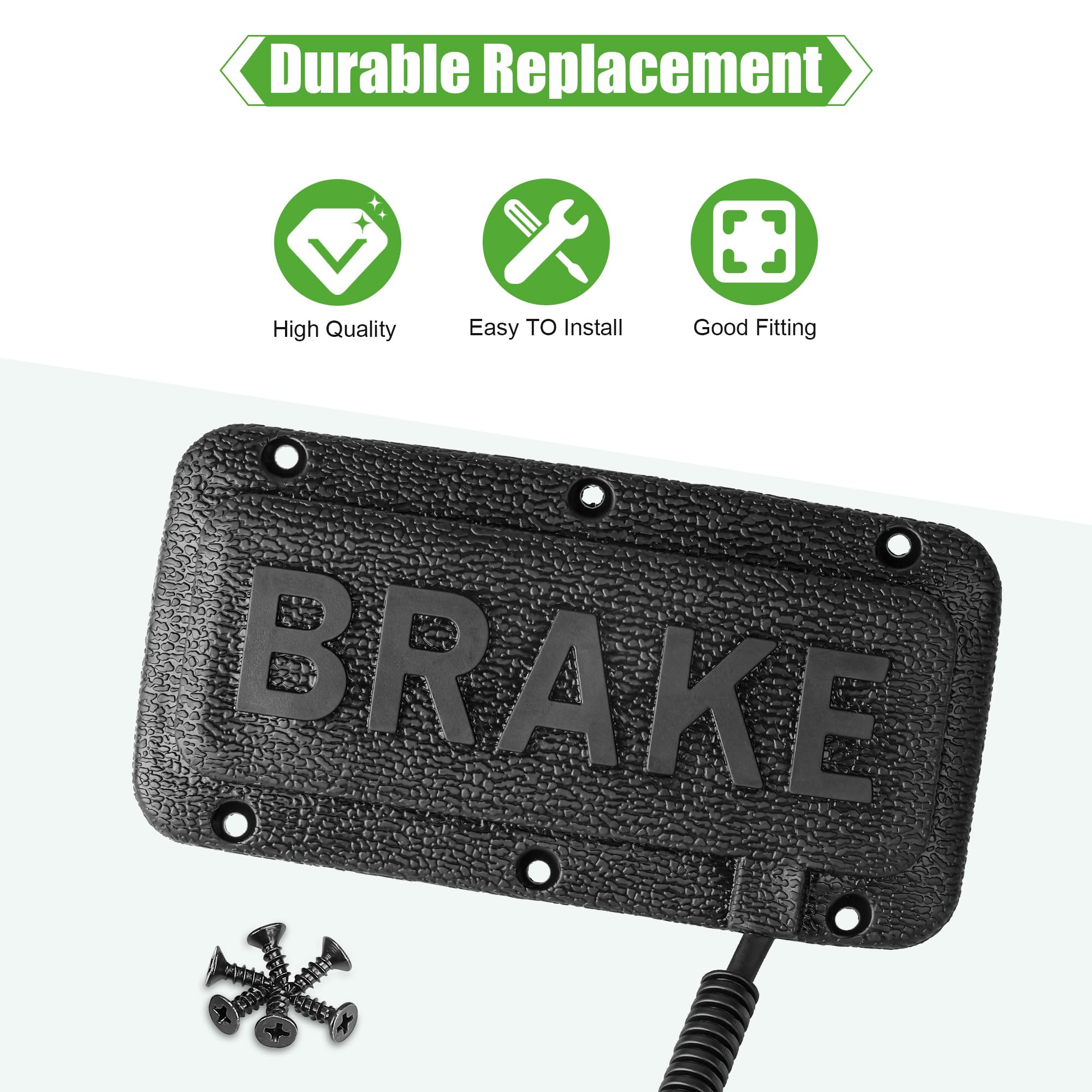 Universal Golf Cart Brake Light Switch & Brake Pad - Compatible with Yamaha, Club Car, EZGO (10L0L) - Perfect for Golf Cart Safety Upgrades & Maintenance