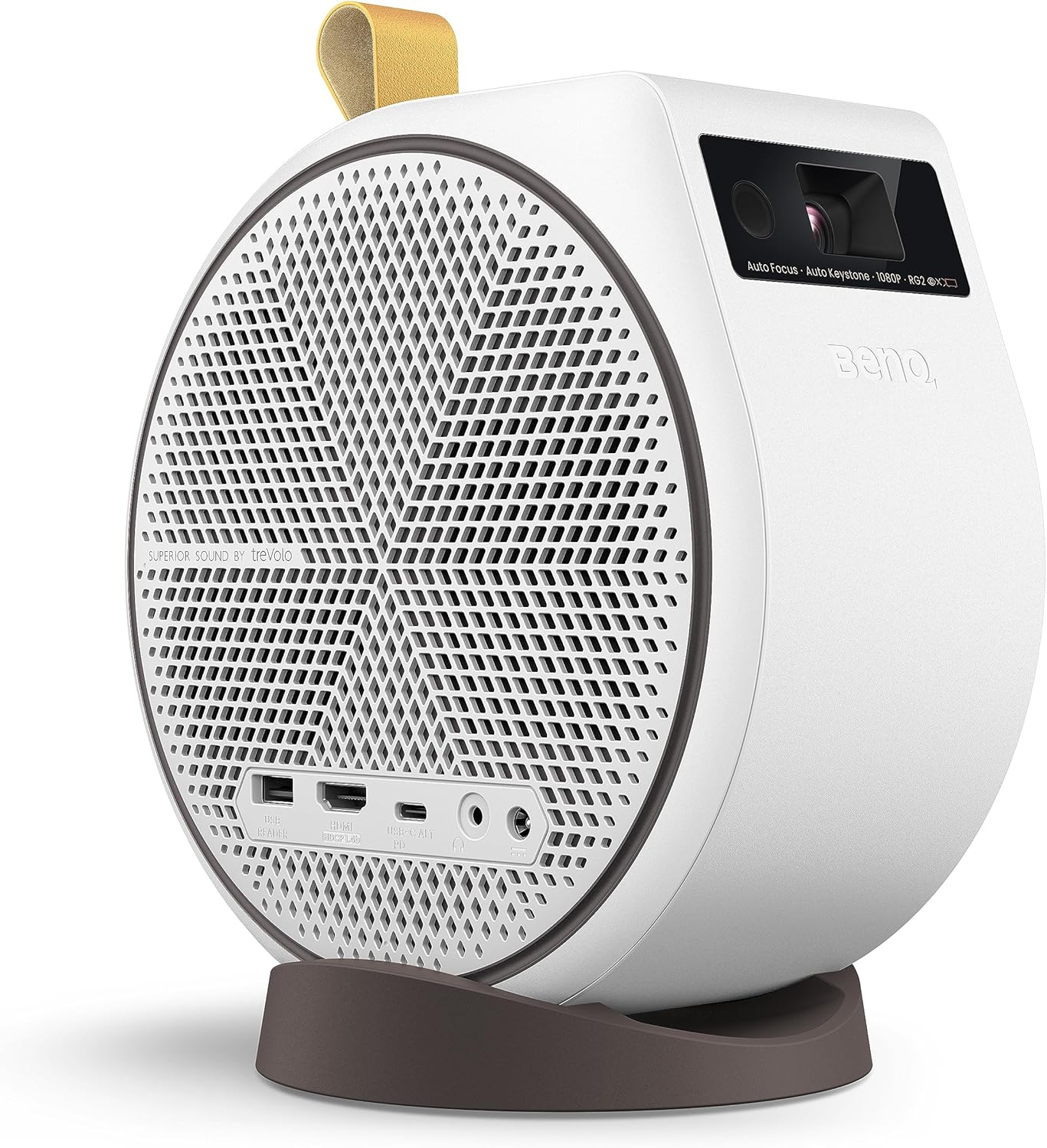 BenQ GV31 1080P Portable Smart Projector - 300 Lumens, 2.1CH Bass Bluetooth Speaker, Free Angle Projection for Home Theater, Outdoor Movies, and Gaming Entertainment