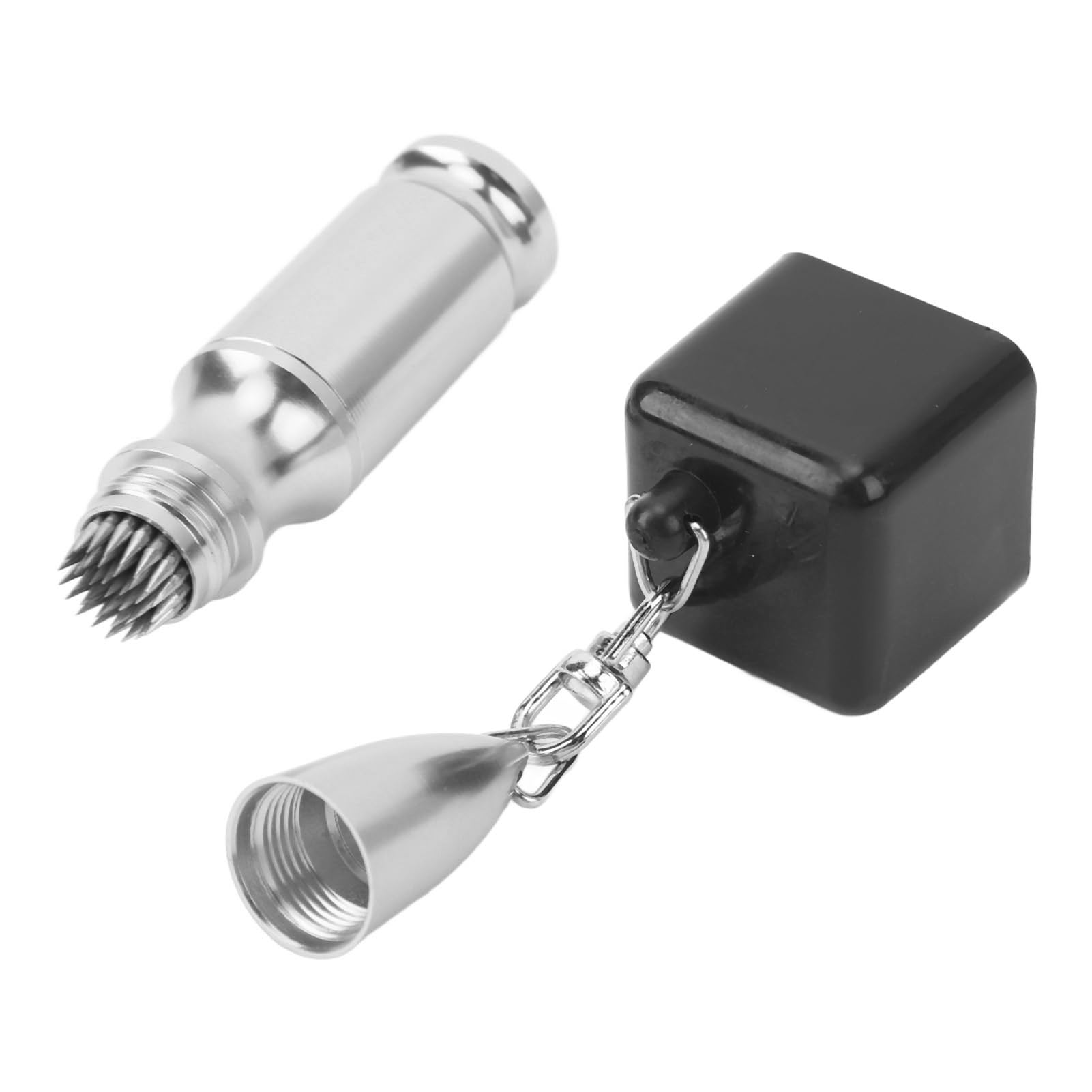 Premium Pool Cue Chalk Holder - Durable Abrasion & Impact Resistant Billiard Accessory for Professional Players (Silver/Black) - Perfect for Bars, Game Rooms & Home Pool Tables