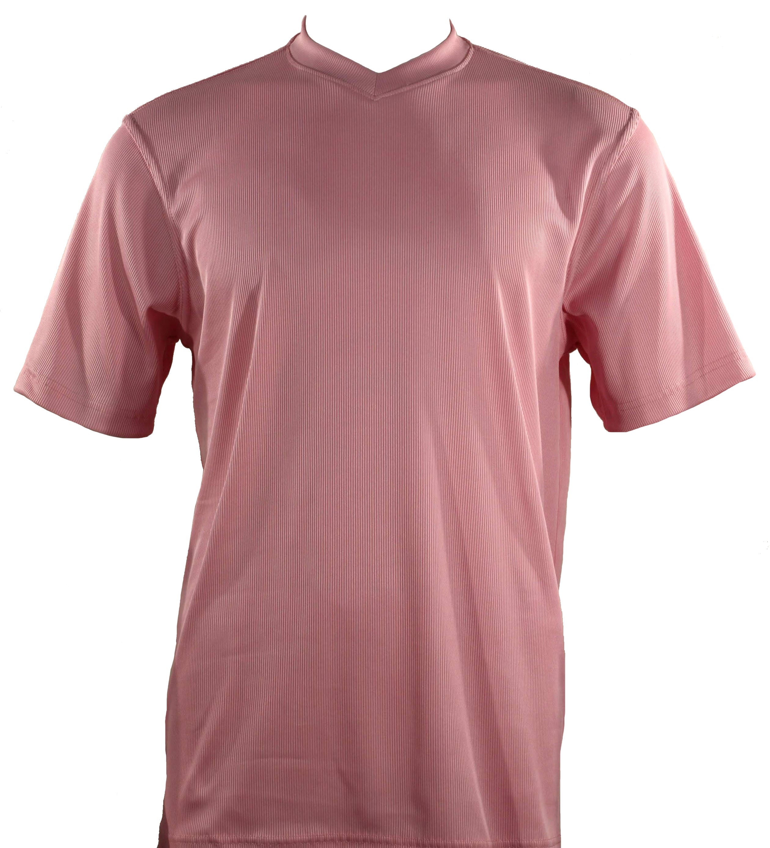 Bassiri Short Sleeve V-Neck Pink T-Shirt for Women - Soft Cotton Casual Tee - Perfect for Summer, Outfits, and Everyday Wear
