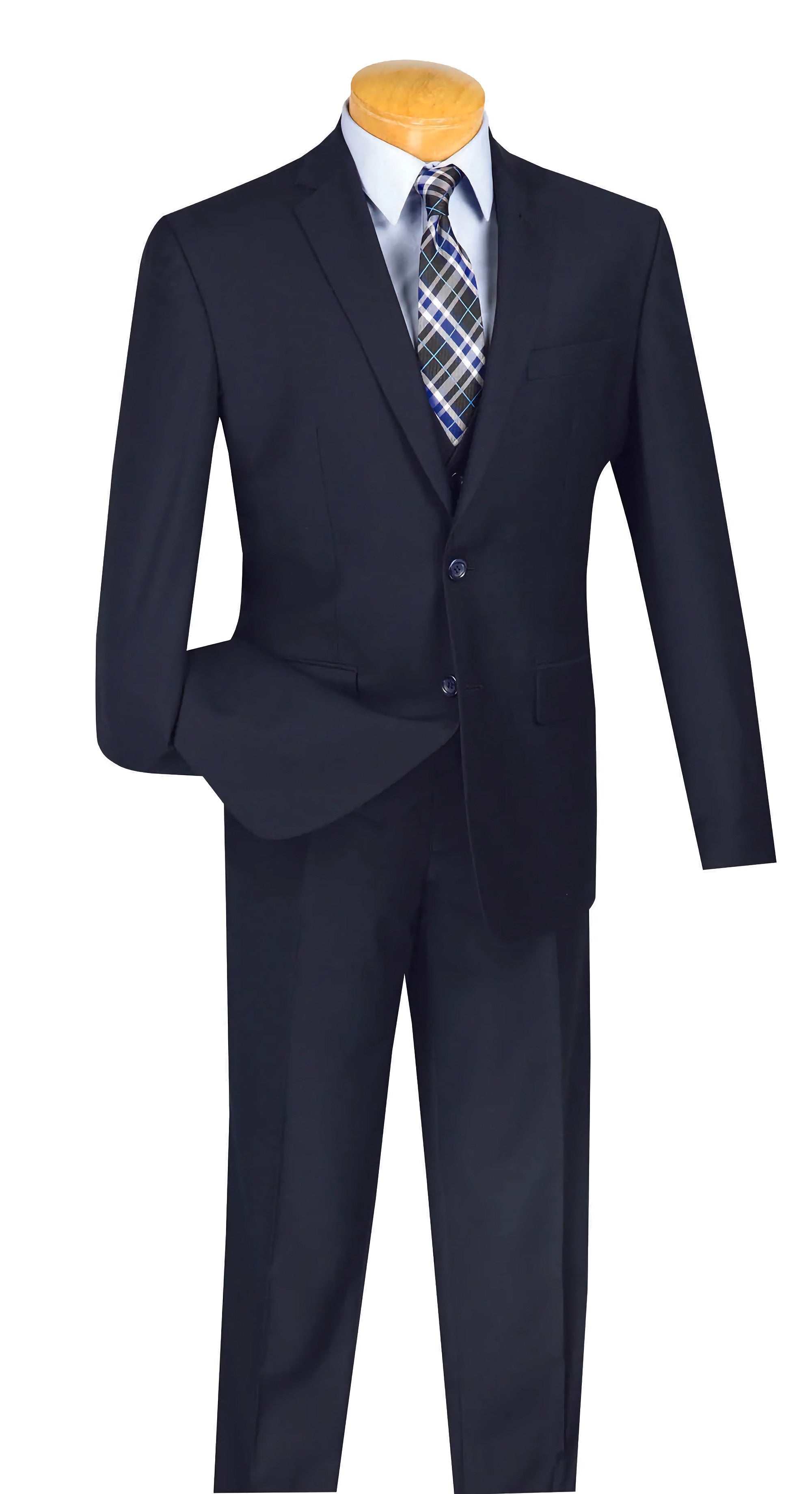 Premium Slim Fit 3-Piece Navy Suit for Men | 2-Button Formal Business Attire | Perfect for Weddings, Office & Special Occasions