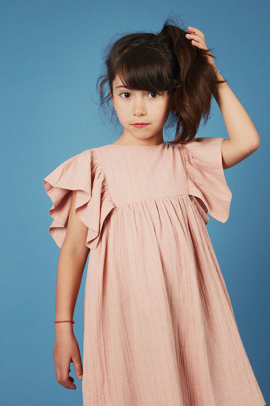 Louis Louise Micka Pink Girls Dress - Elegant & Comfortable Kids Party Wear for Birthday, Easter & Special Occasions