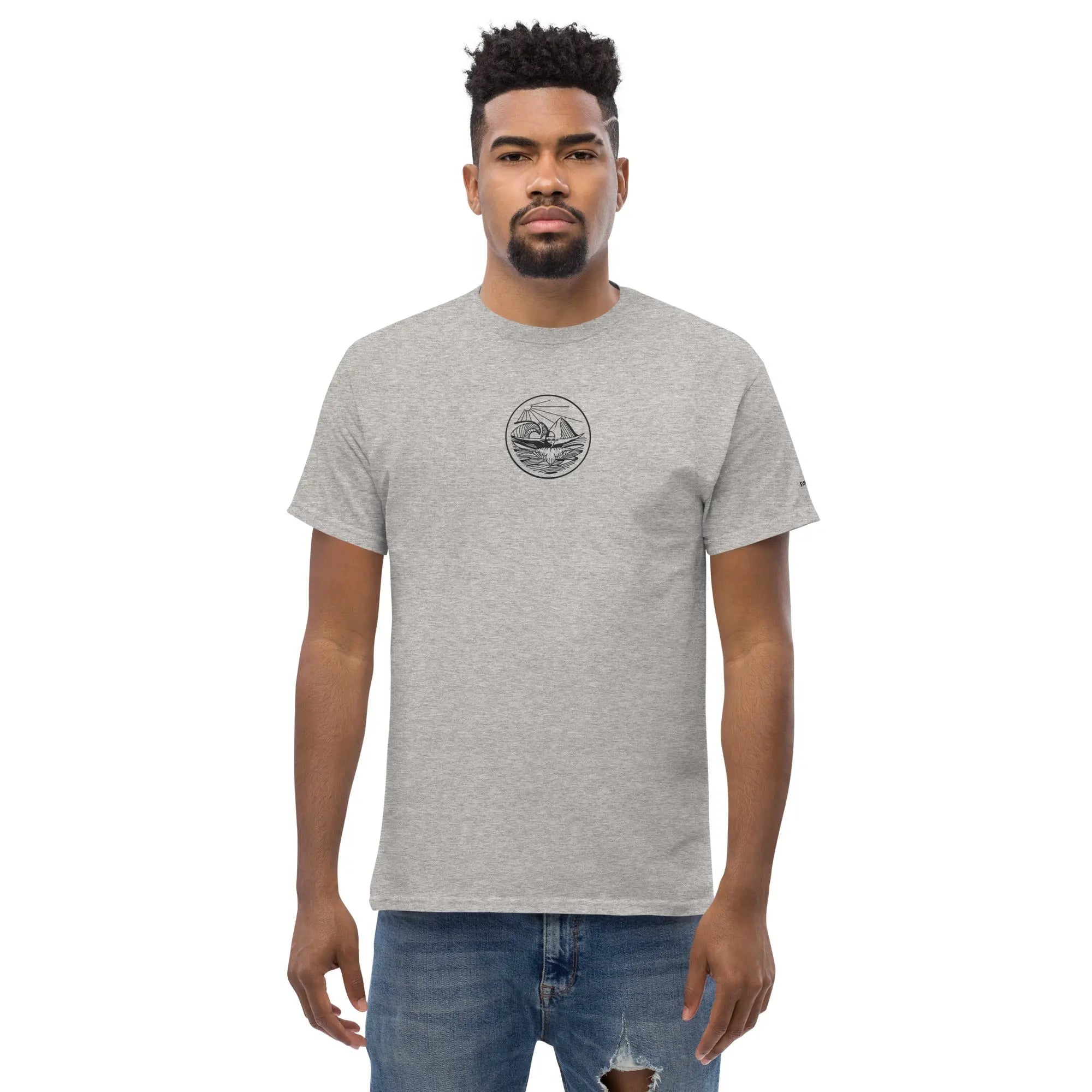 Designer Mountain Swimmer Graphic T-Shirt - Unisex Casual Tee for Men & Women | Perfect for Outdoor Adventures, Beach Trips, and Streetwear Fashion