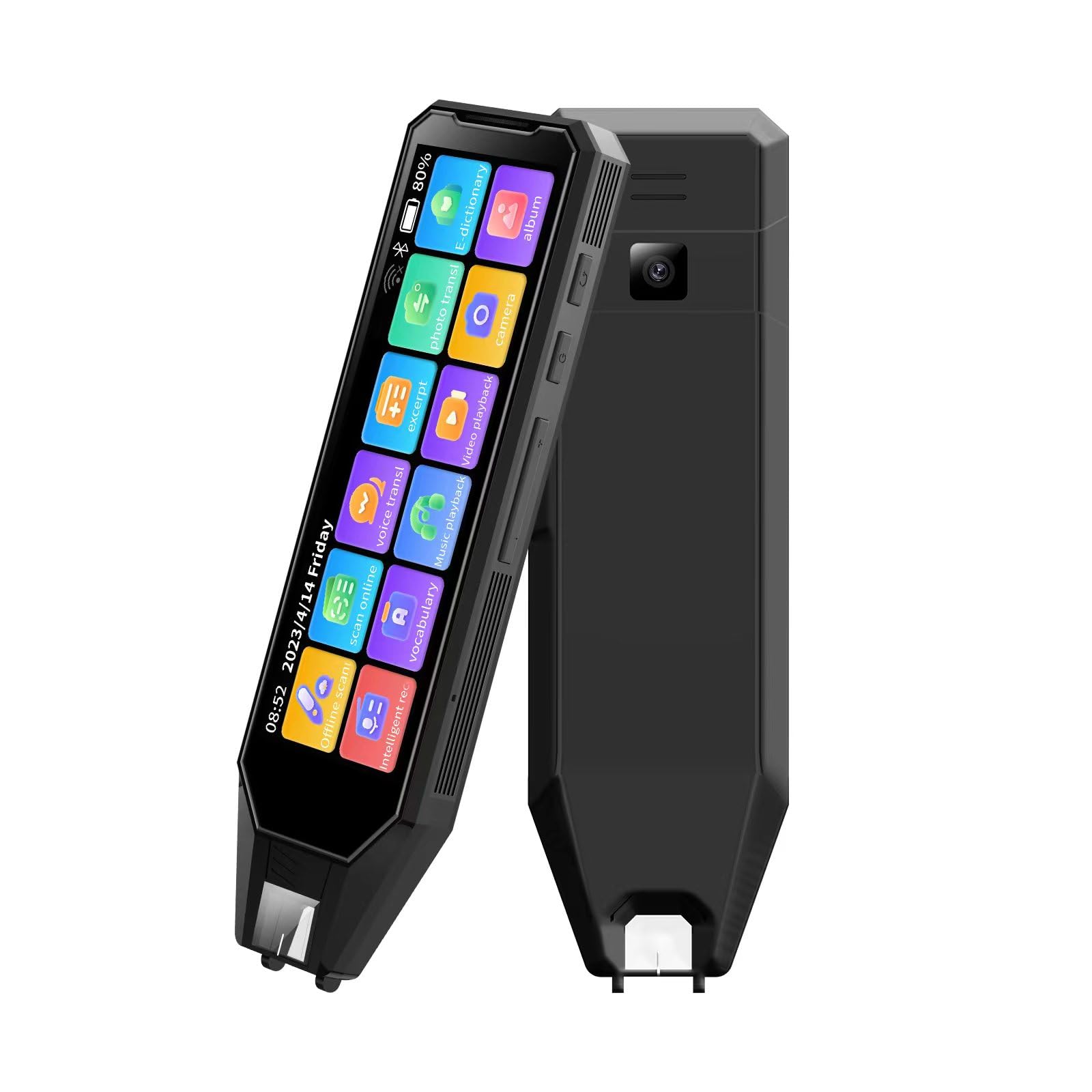 Multilingual Language Translator Pen - 142 Languages Real-Time Two-Way Translation Device with 4.58