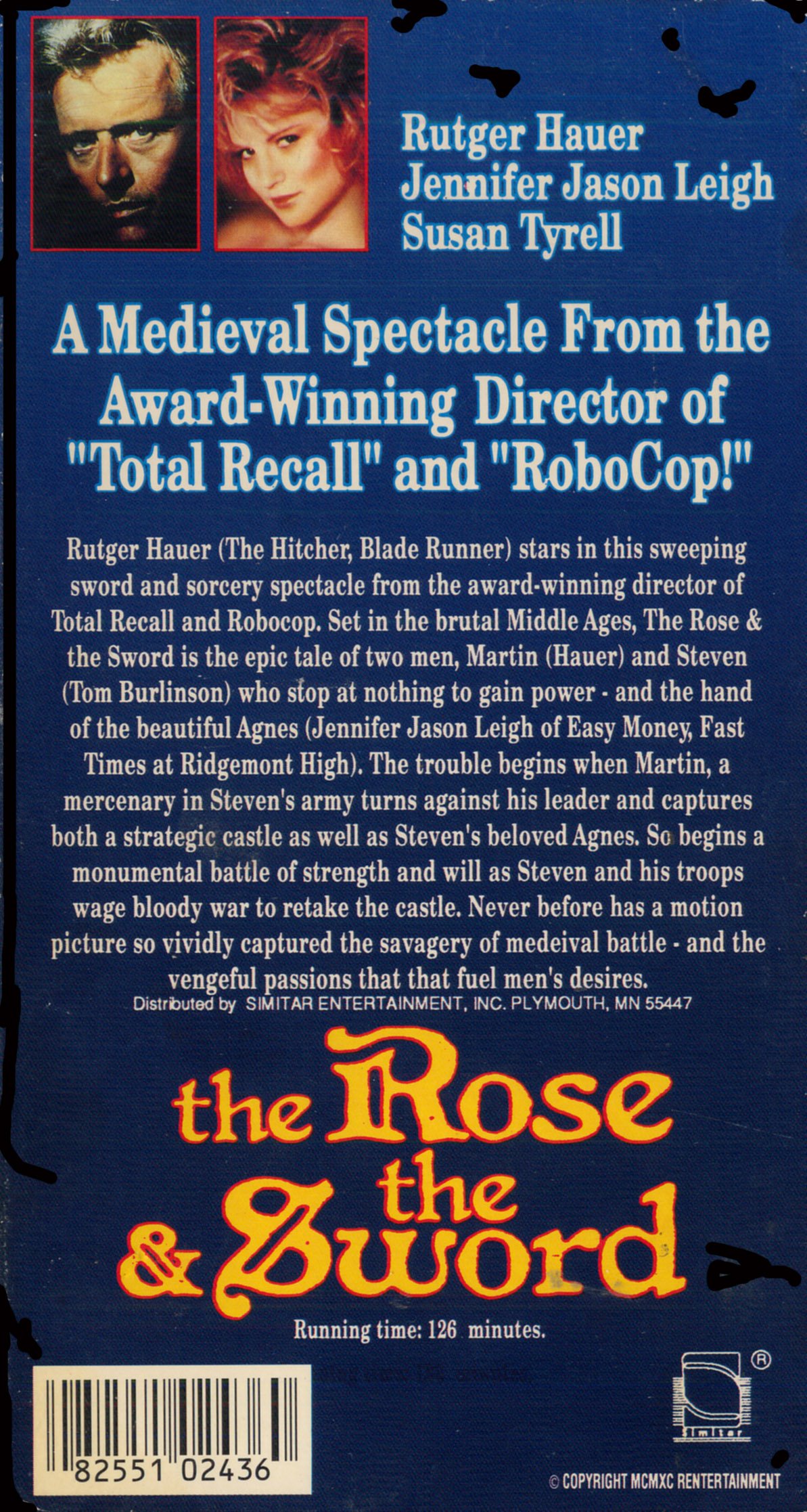 The Rose & the Sword (Flesh & Blood) - Classic Medieval Adventure VHS - Perfect for Movie Collectors & History Enthusiasts
