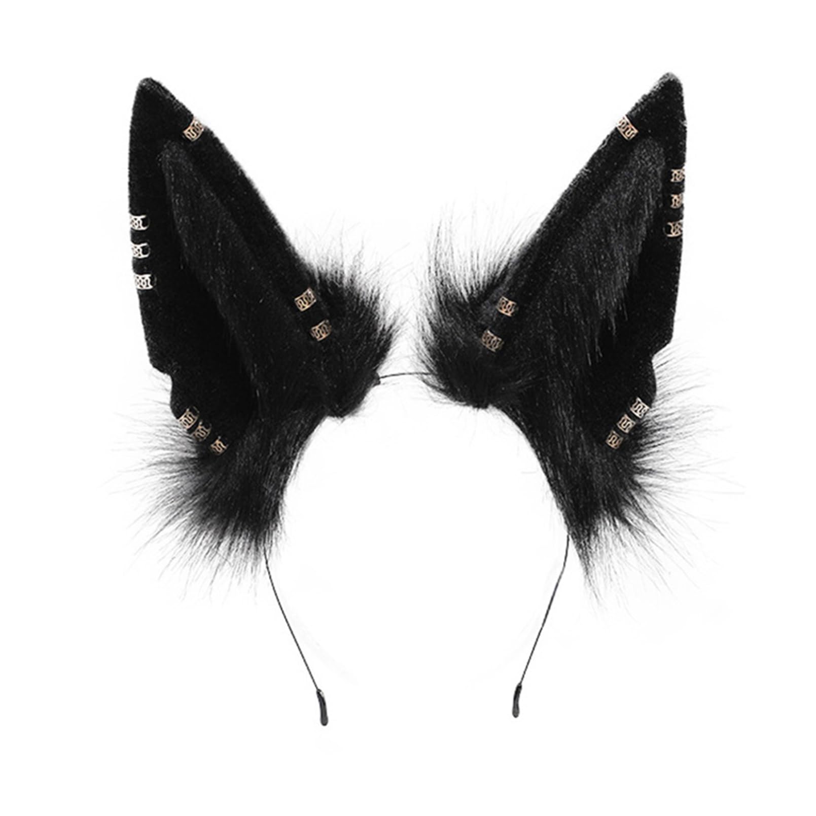 Women's Fox & Wolf Plush Headband - Cute Lolita Cat Ears Hair Hoop Kawaii Animal Headwear for Cosplay, Maid Costume, Carnival & Halloween Party Accessories | Perfect for Anime Conventions, Themed Parties & Costume Events