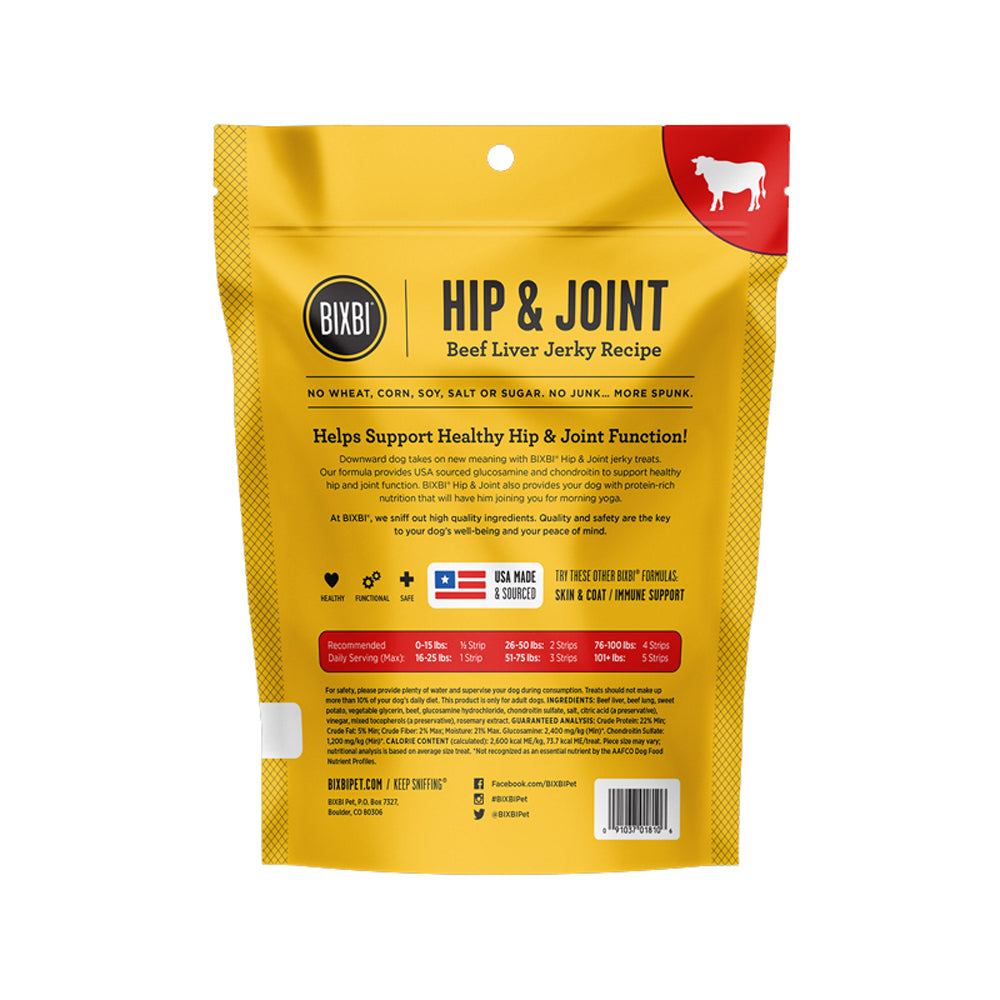 Premium Hip & Joint Beef Liver Jerky Dog Treats - Natural Supplement for Joint Health & Mobility - High-Protein Training Rewards for Active Dogs - Perfect for Senior Pets & Post-Workout Recovery