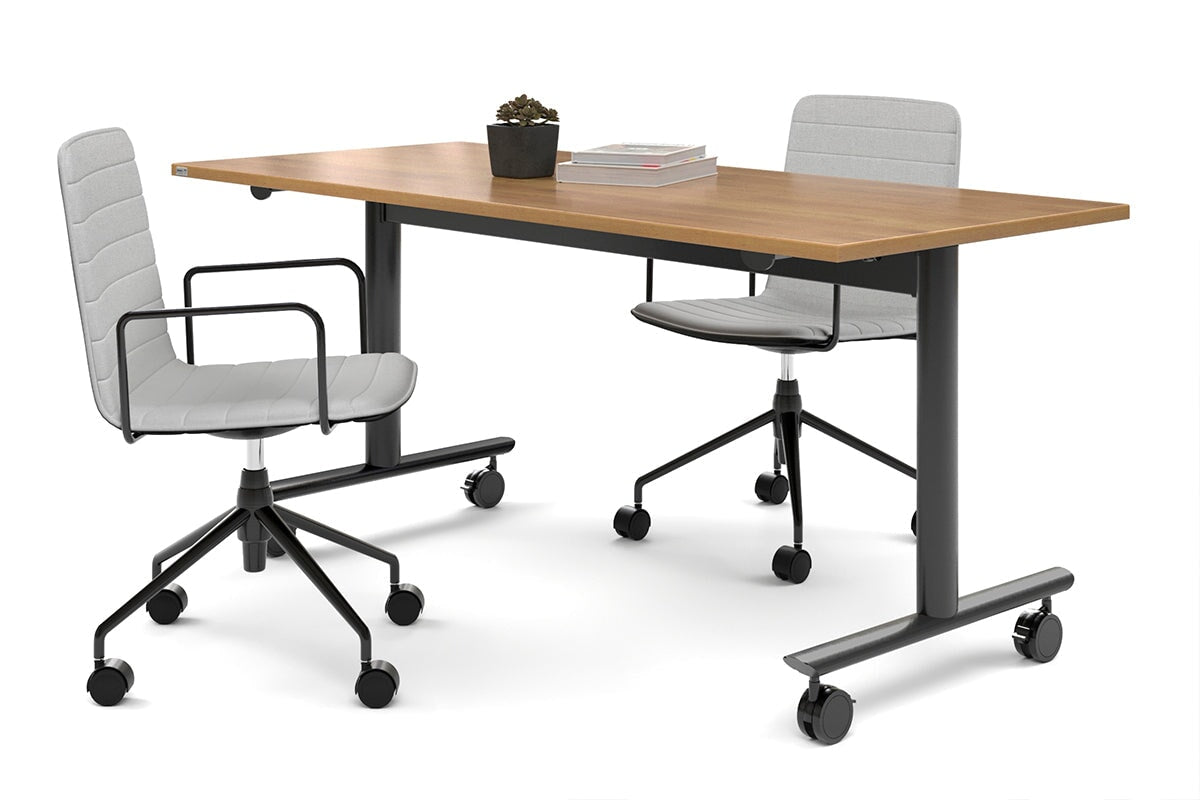 Jasonl Flip Top/Folding Mobile Meeting Room Table - Solana [1800L x 700W] - Portable Conference Table for Office, Classroom & Home Use