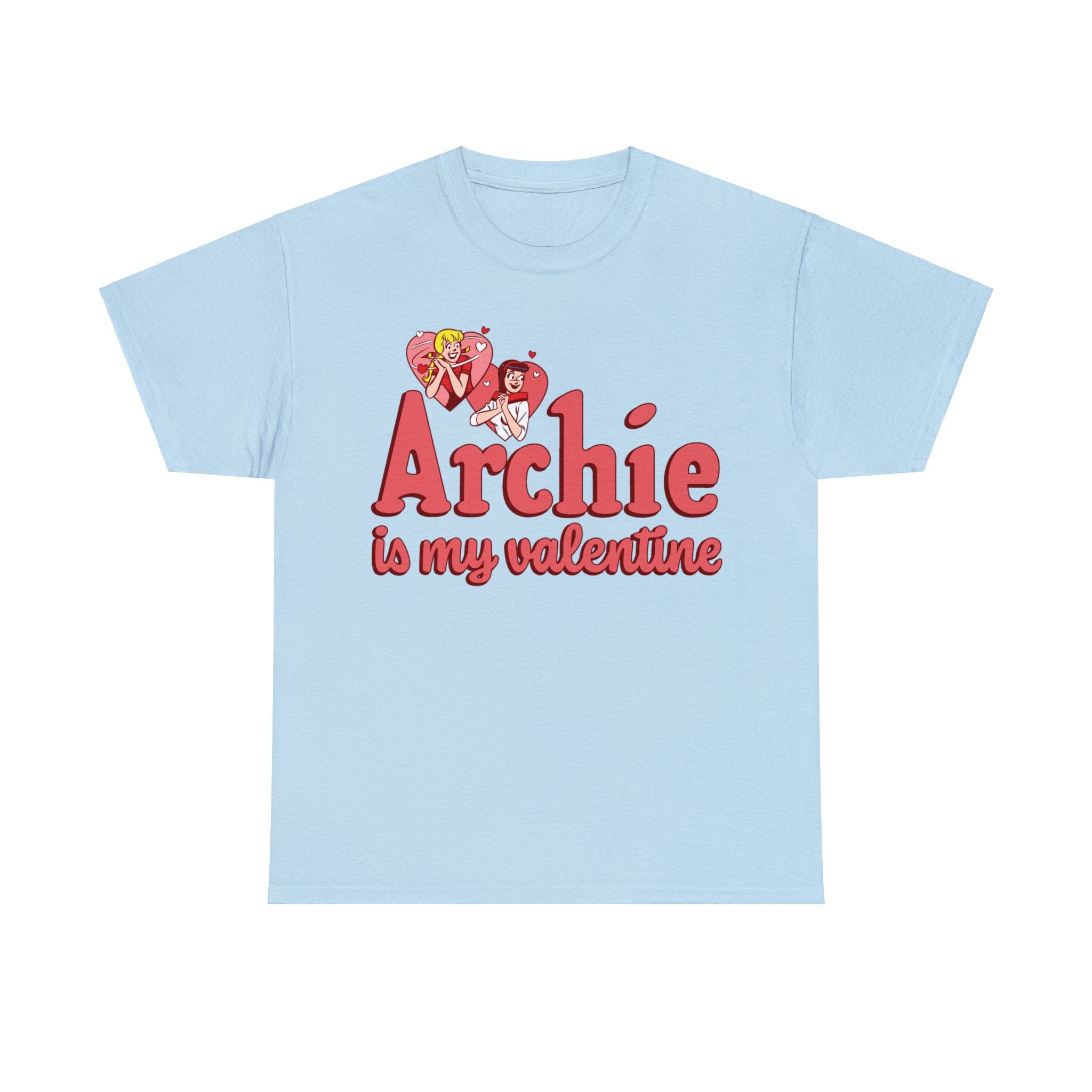 Unisex Heavy Cotton Archie Valentine Graphic T-Shirt - Betty & Veronica Design | Perfect for Valentine's Day Gifts, Couples Outfits & Comic Book Fans