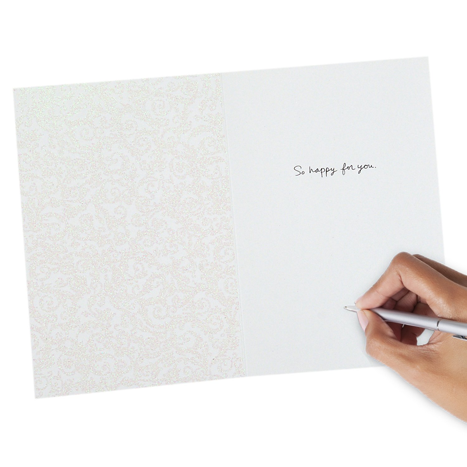 Hallmark Signature Wedding Card - Elegant Bridal Shower & Engagement Greeting Card with 