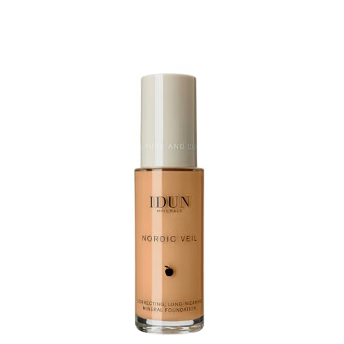 IDUN Minerals Liquid Minerals Foundation Nordic Veil - Long Lasting Mineral Makeup for Women with Purified Minerals | Perfect for Daily Wear & Special Occasions