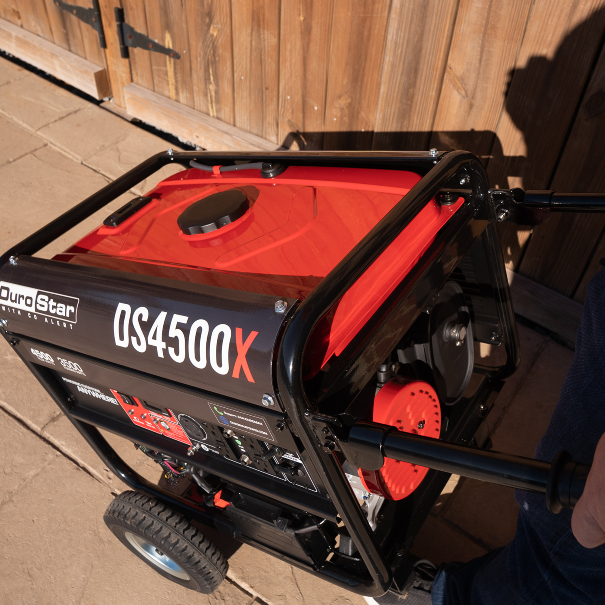 4,500 Watt Portable Gasoline Generator with CO Alert - Reliable Backup Power for Home, Camping & Emergency Use