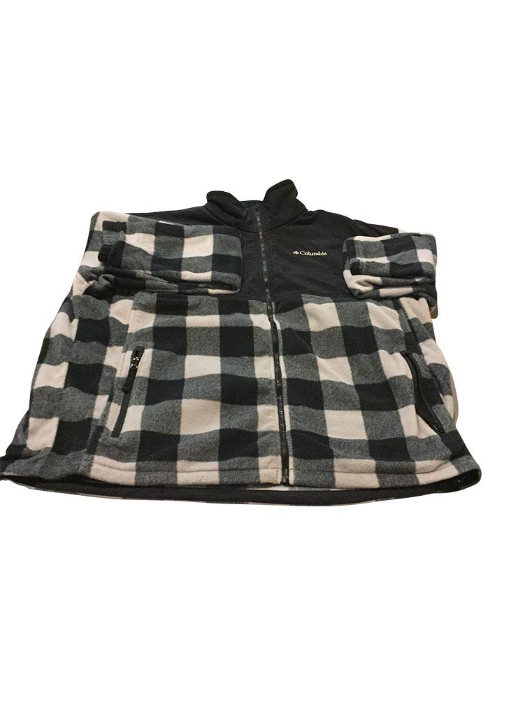 Columbia Big and Tall Bugaboo Fleece Plaid Jacket for Men - Warm Winter Outdoor Shacket (Shirt Jacket) - Perfect for Hiking, Camping & Casual Wear