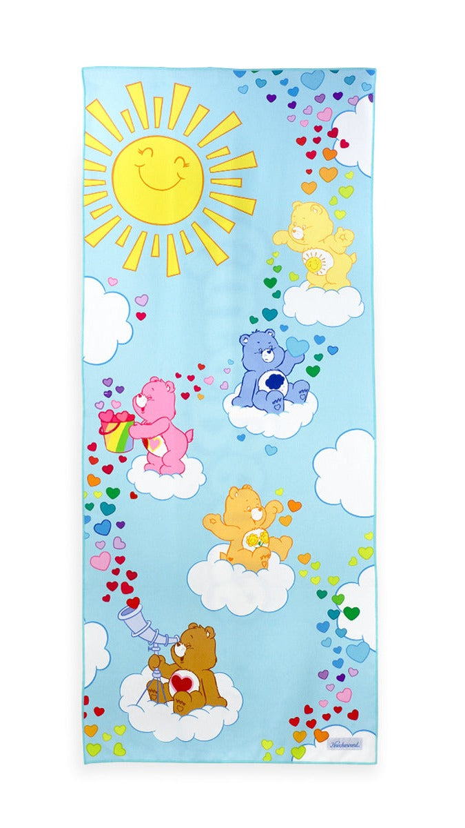 Adventure Towel with Care Bears Design - Quick Dry, Lightweight & Compact for Travel, Beach, Camping & Outdoor Activities