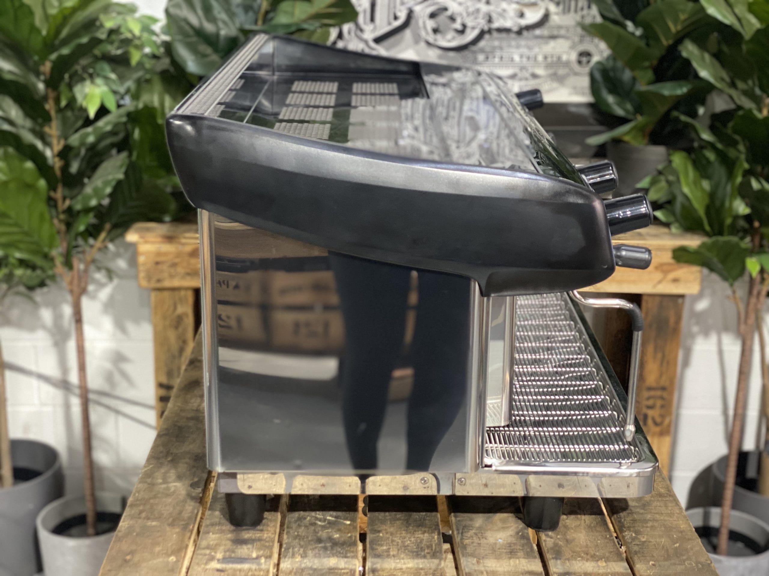 Expobar MegaCrem High Cup 3 Group Commercial Espresso Machine - Stainless Steel & Black - Professional Coffee Shop & Restaurant Equipment for Baristas